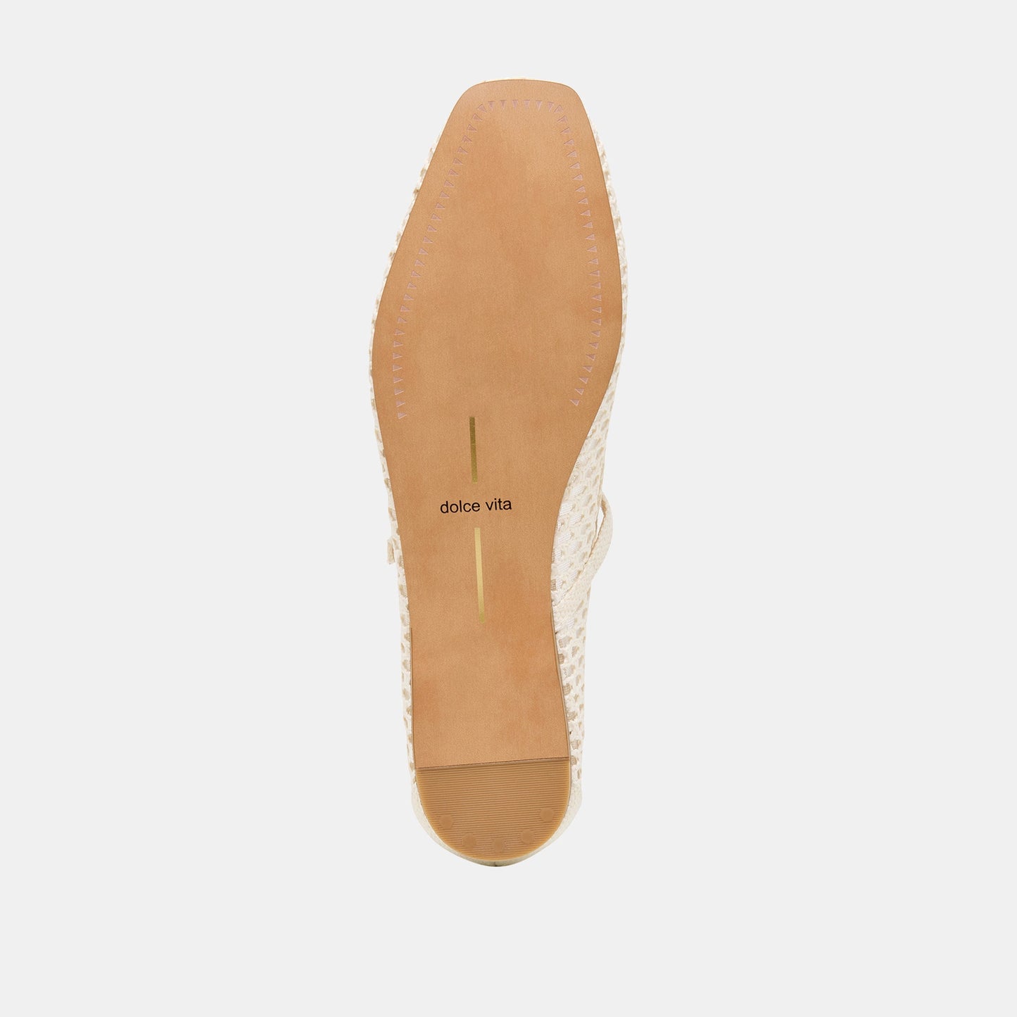 Reyes White Woven Raffia Ballet Flats Dolce Vita Outlet
