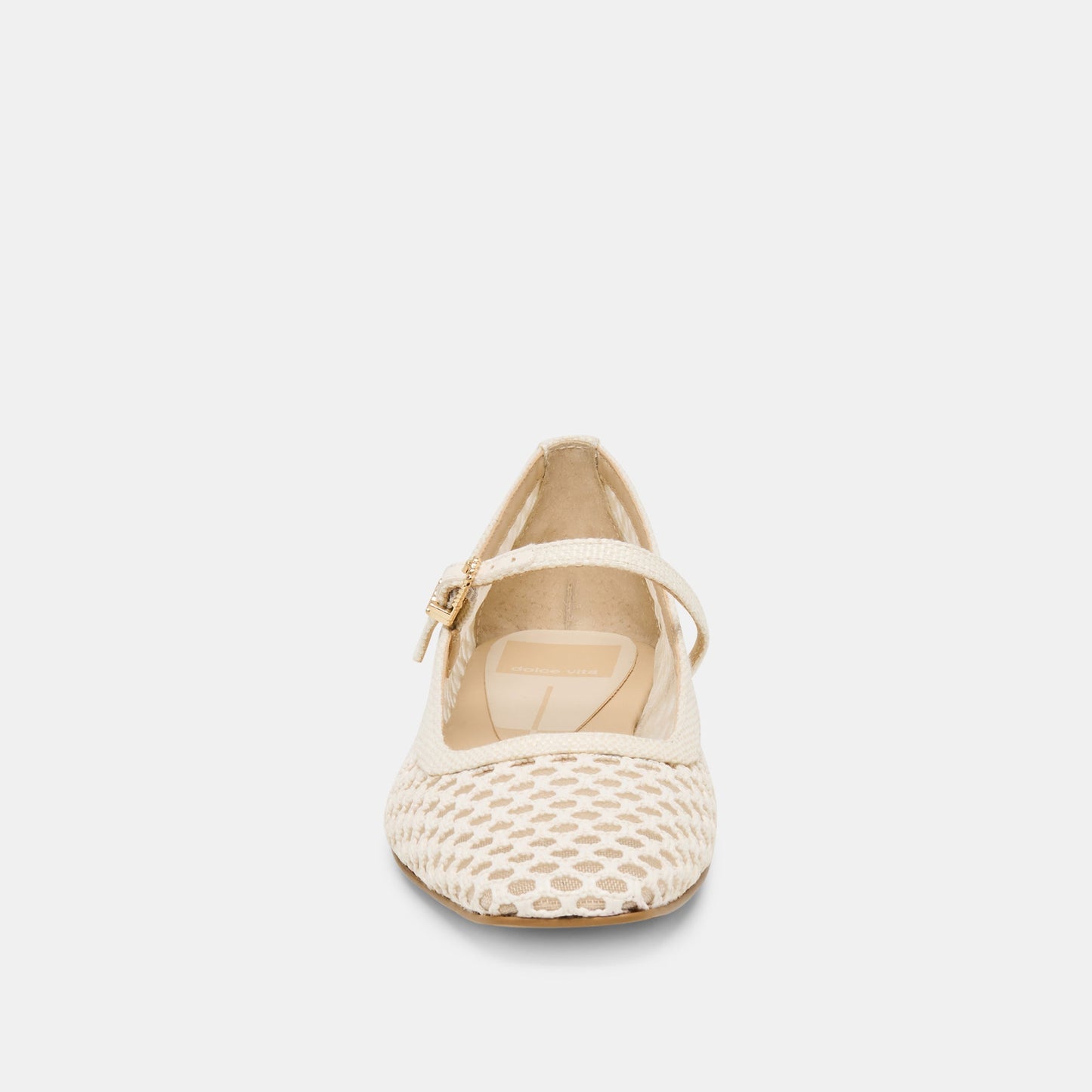 Reyes White Woven Raffia Ballet Flats Dolce Vita Outlet