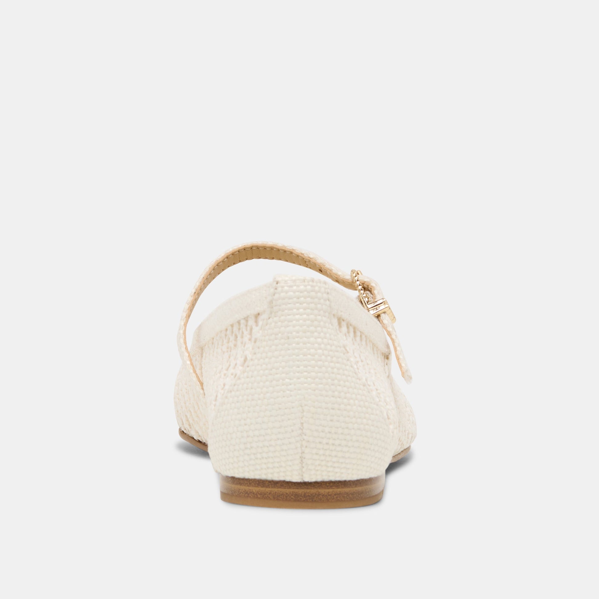 Reyes White Woven Raffia Ballet Flats Dolce Vita Outlet