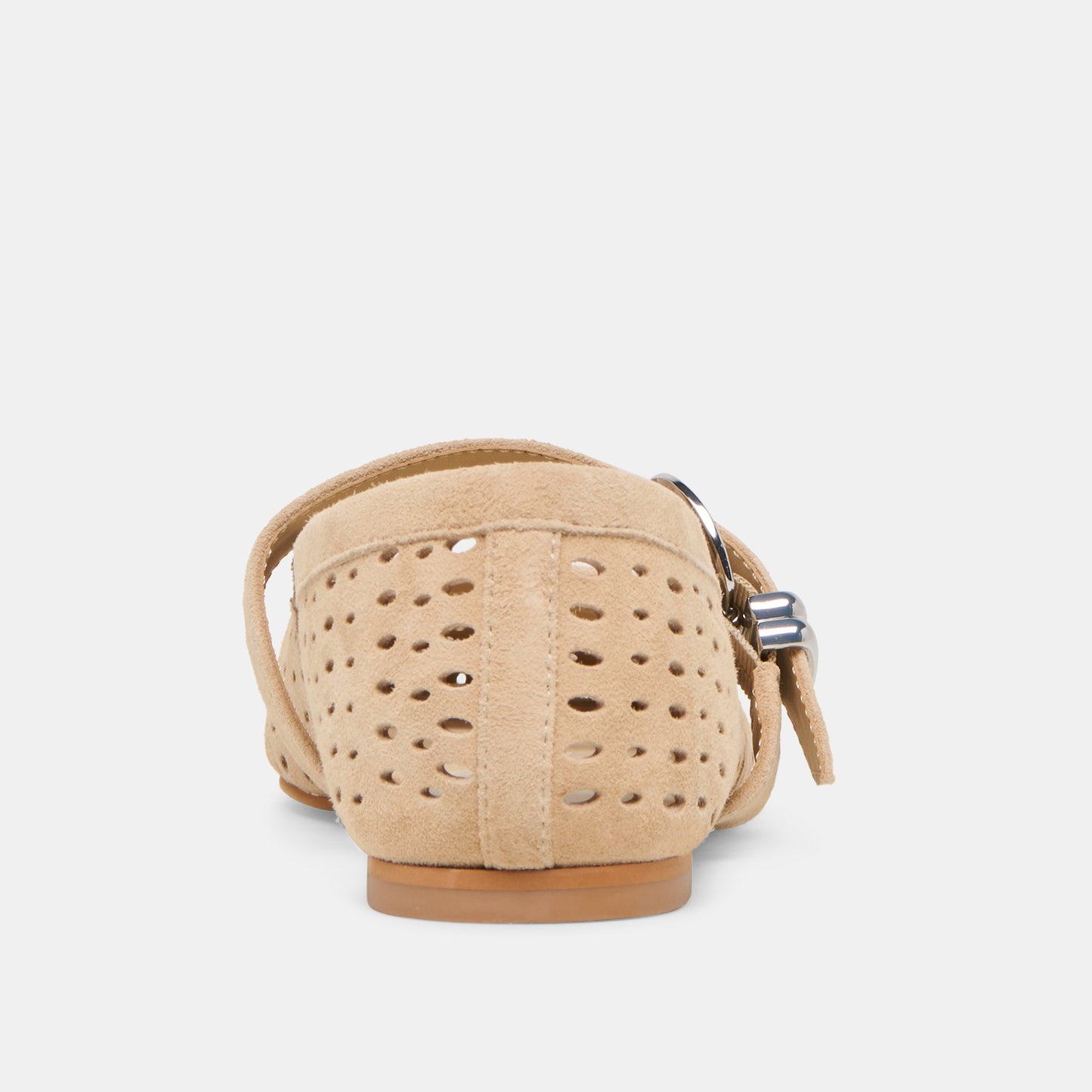 Mikel Camel Perforated Suede Ballet Flats Dolce Vita us