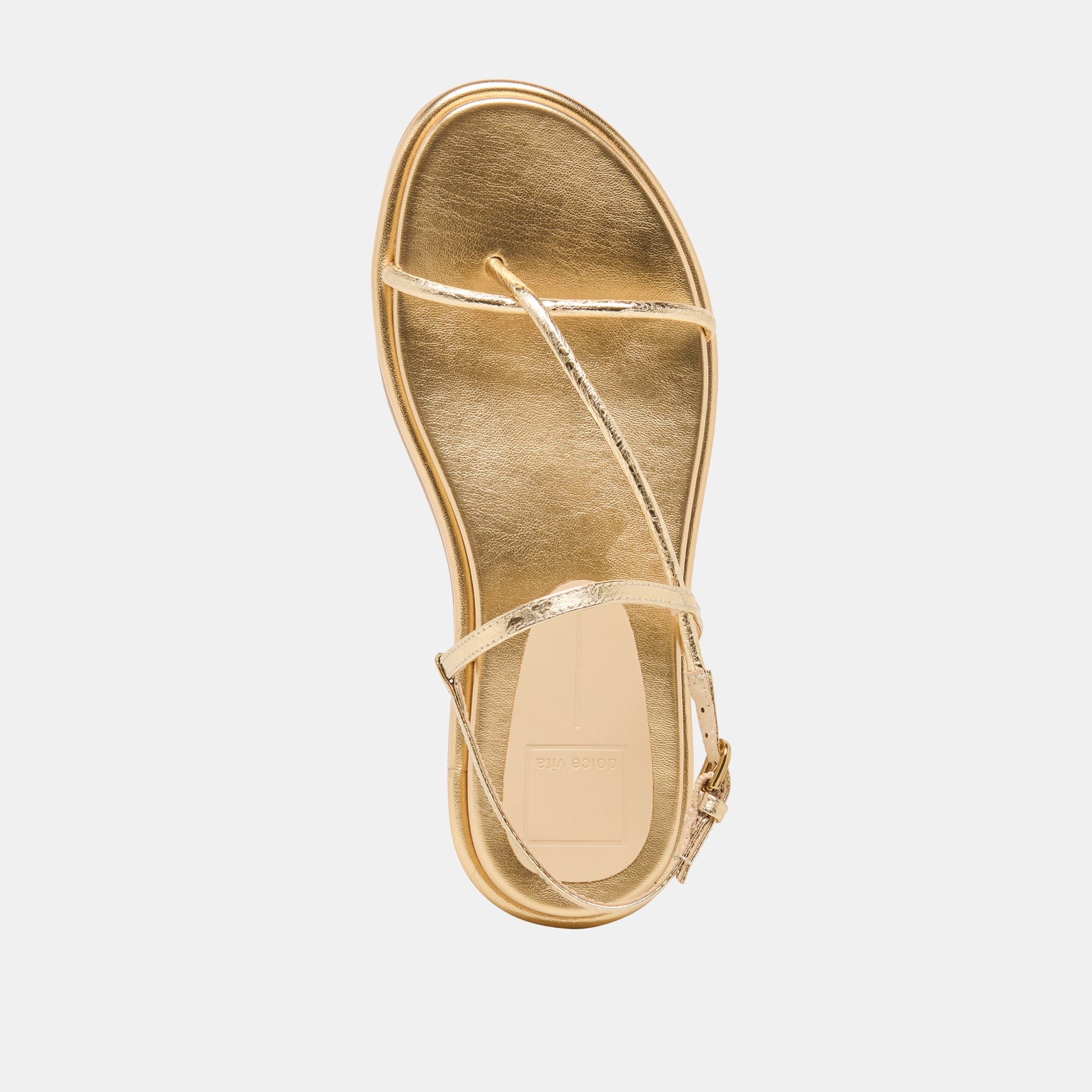 Dom Gold Distressed Leather Sandals Dolce Vita Discount