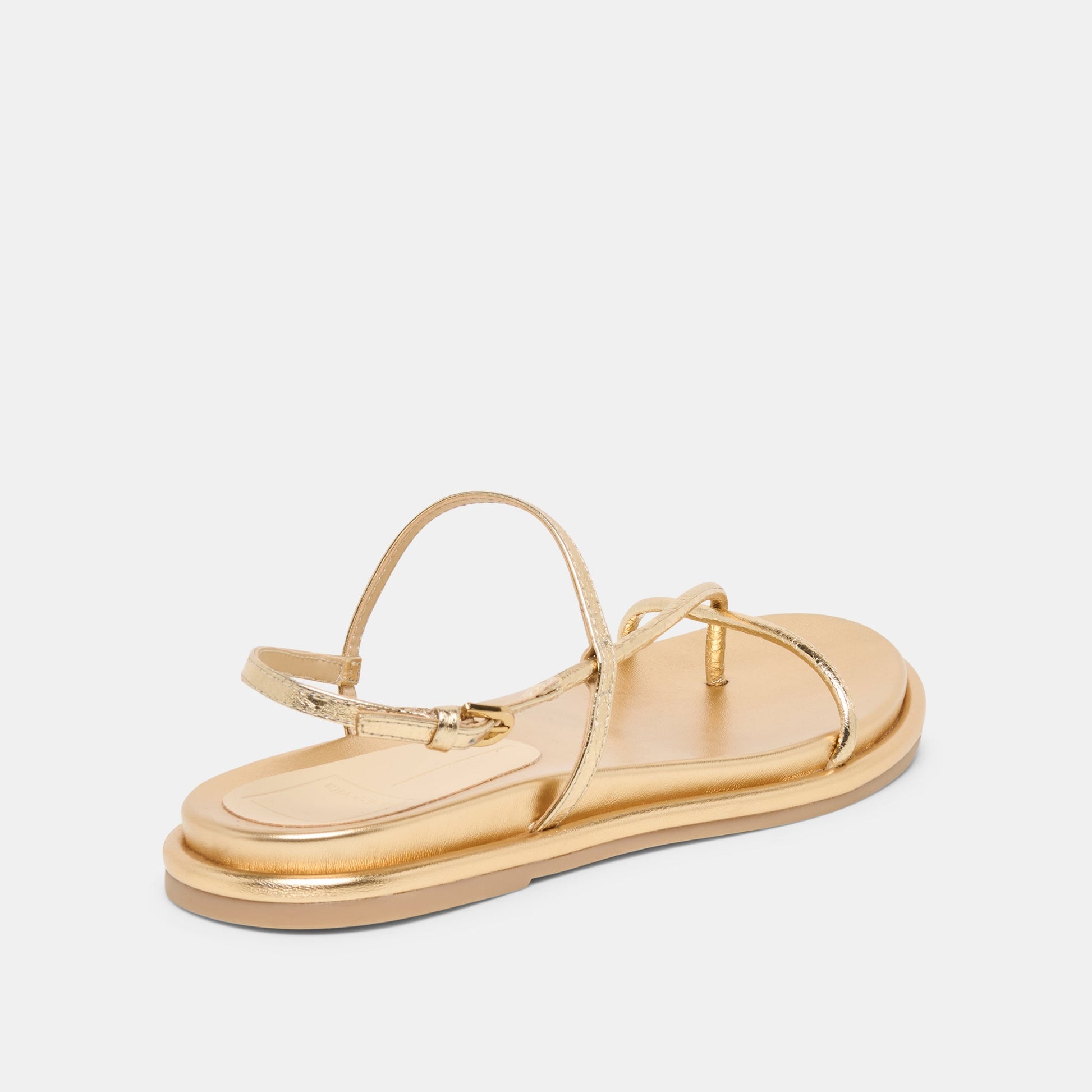 Dom Gold Distressed Leather Sandals Dolce Vita Discount