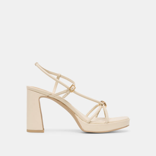 Odete Creme Leather Heels Dolce Vita us