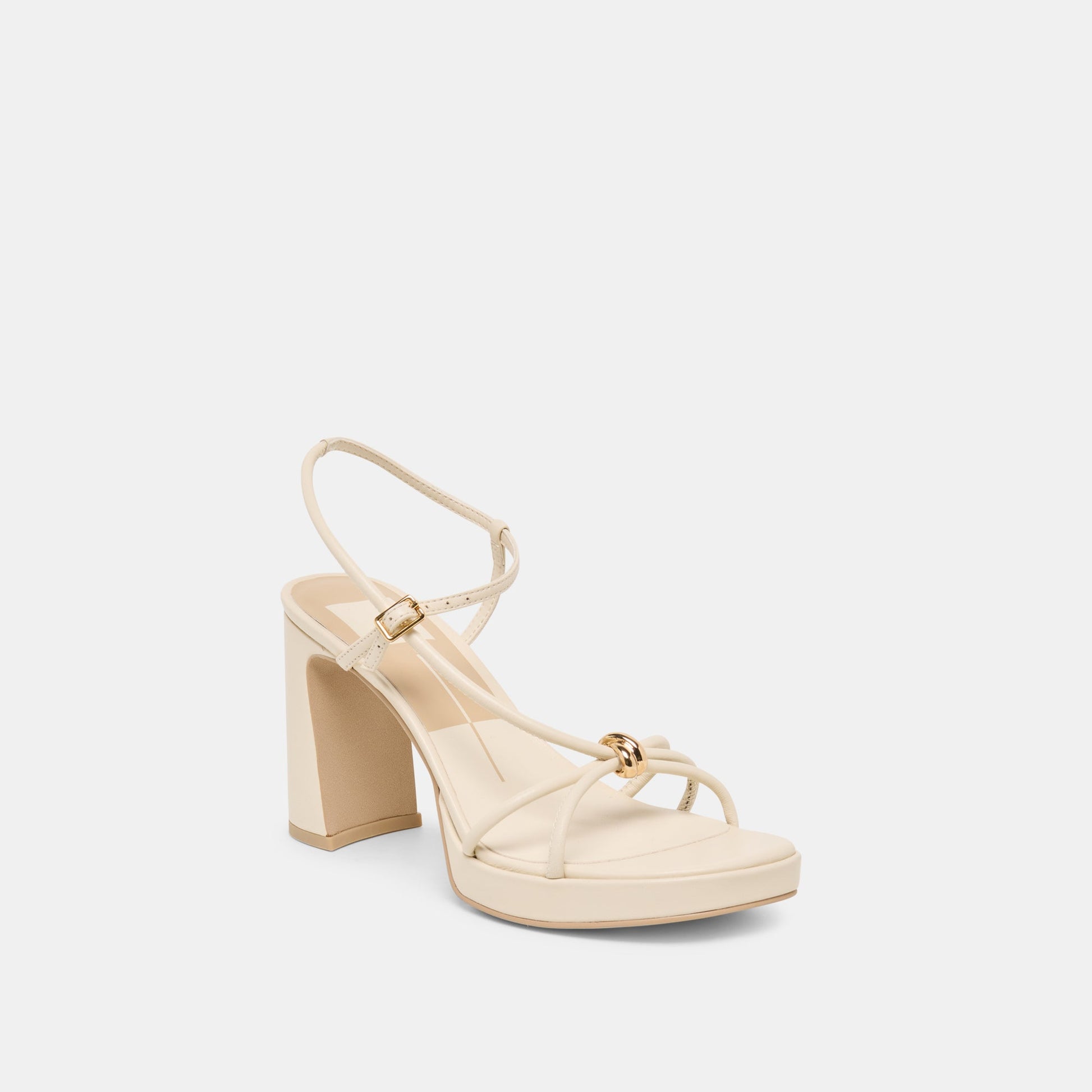 Odete Creme Leather Heels Dolce Vita us