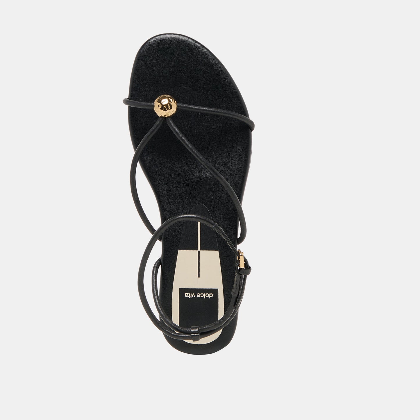 Kenley Black Leather Sandals Dolce Vita Discount