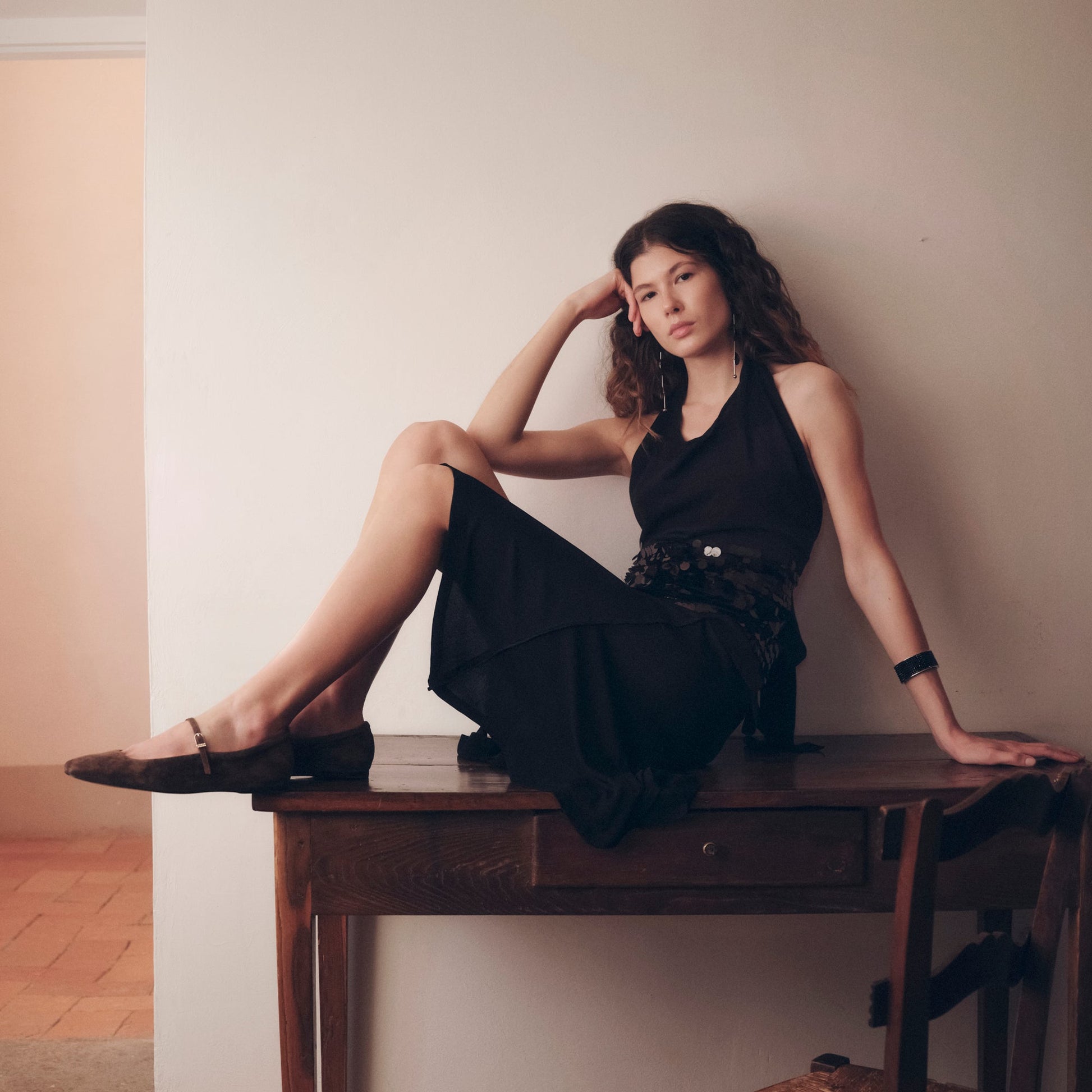 Reyes Dk Brown Suede Ballet Flats Dolce Vita Online