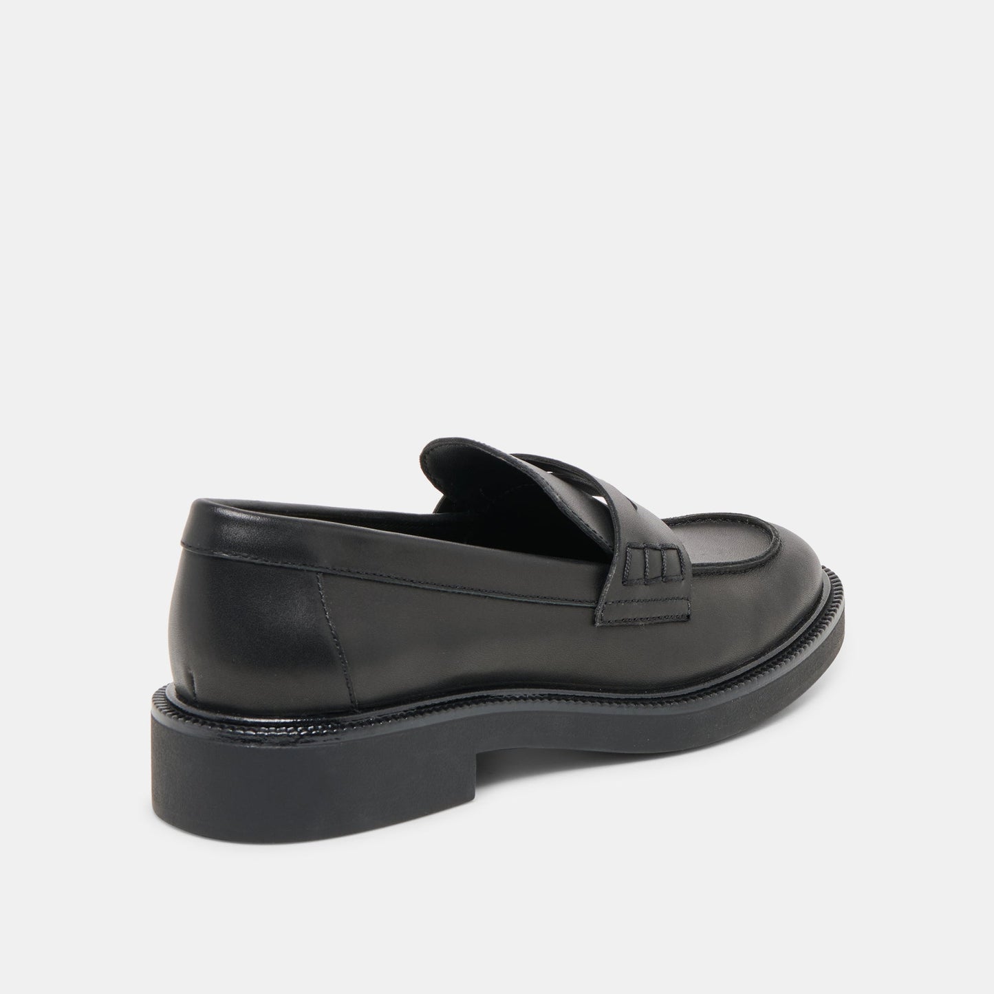 Tiggy Black Leather Loafers Dolce Vita Outlet