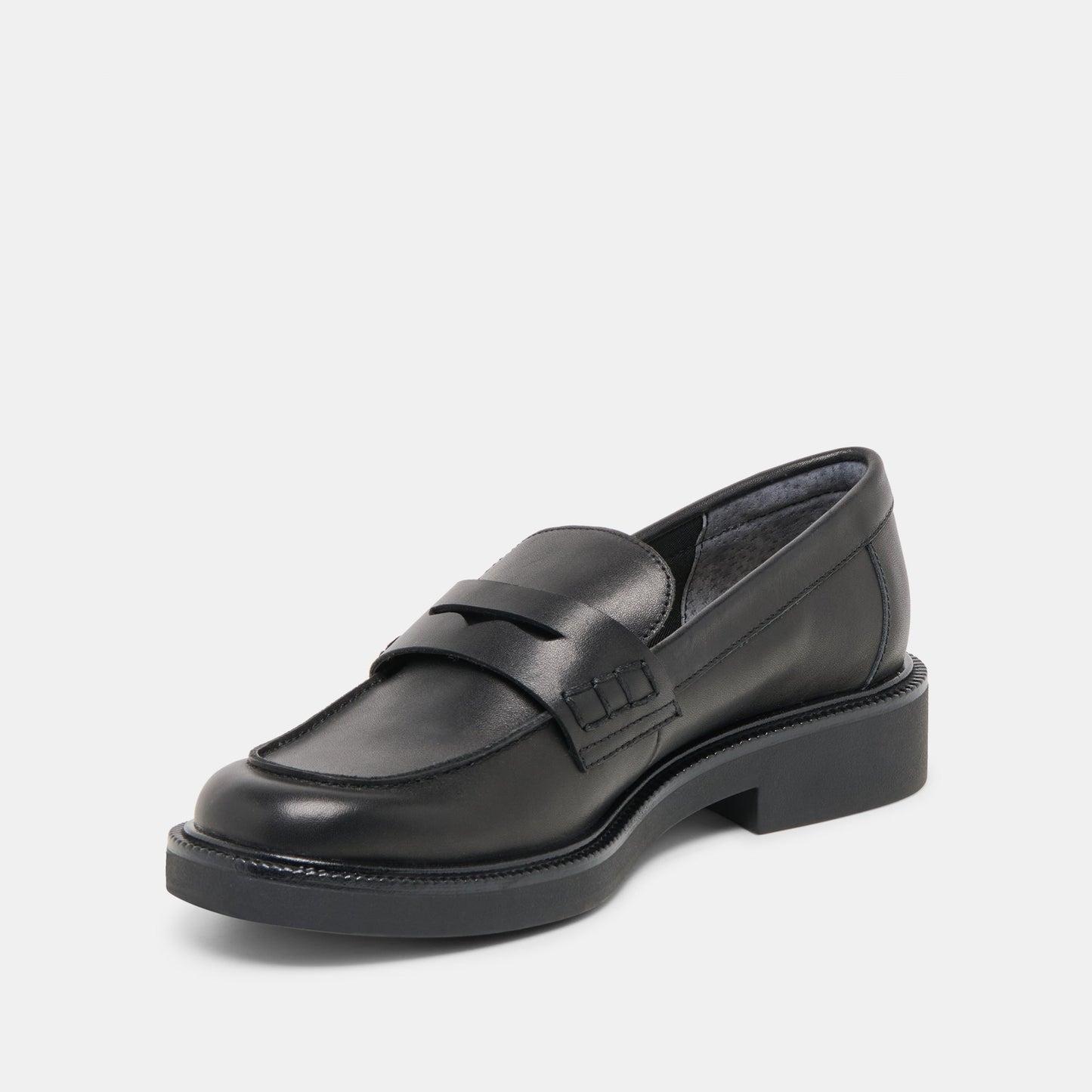 Tiggy Black Leather Loafers Dolce Vita Outlet