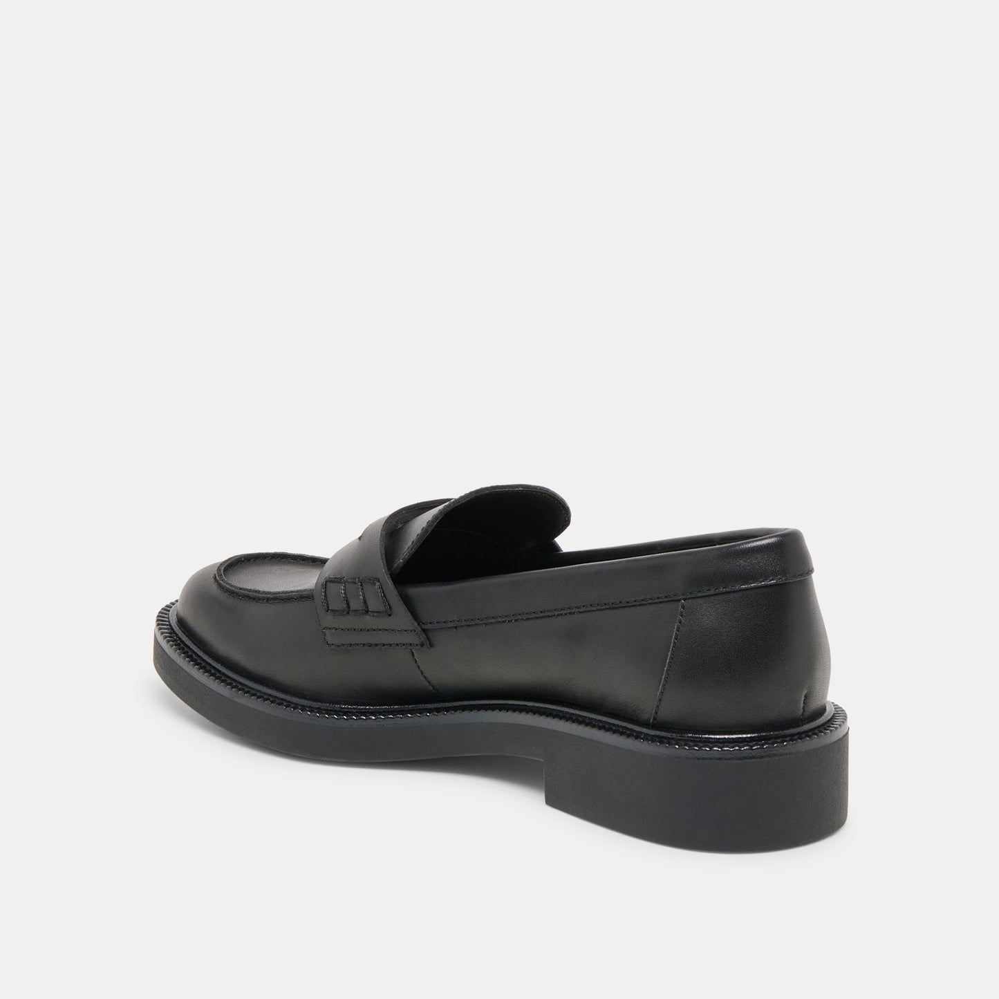 Tiggy Black Leather Loafers Dolce Vita Outlet