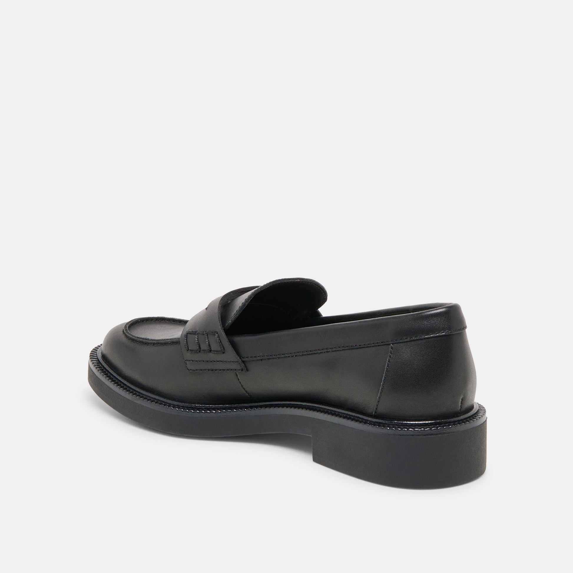 Tiggy Black Leather Loafers Dolce Vita Outlet