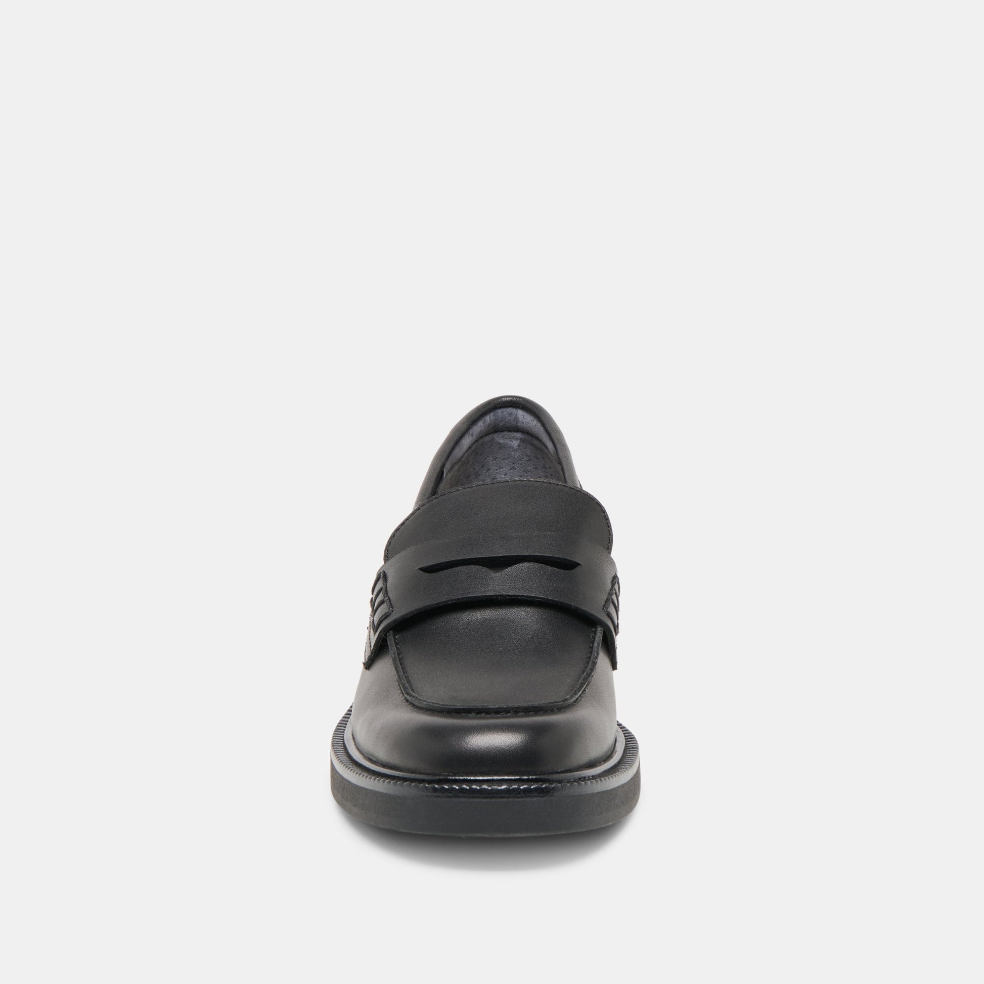 Tiggy Black Leather Loafers Dolce Vita Outlet