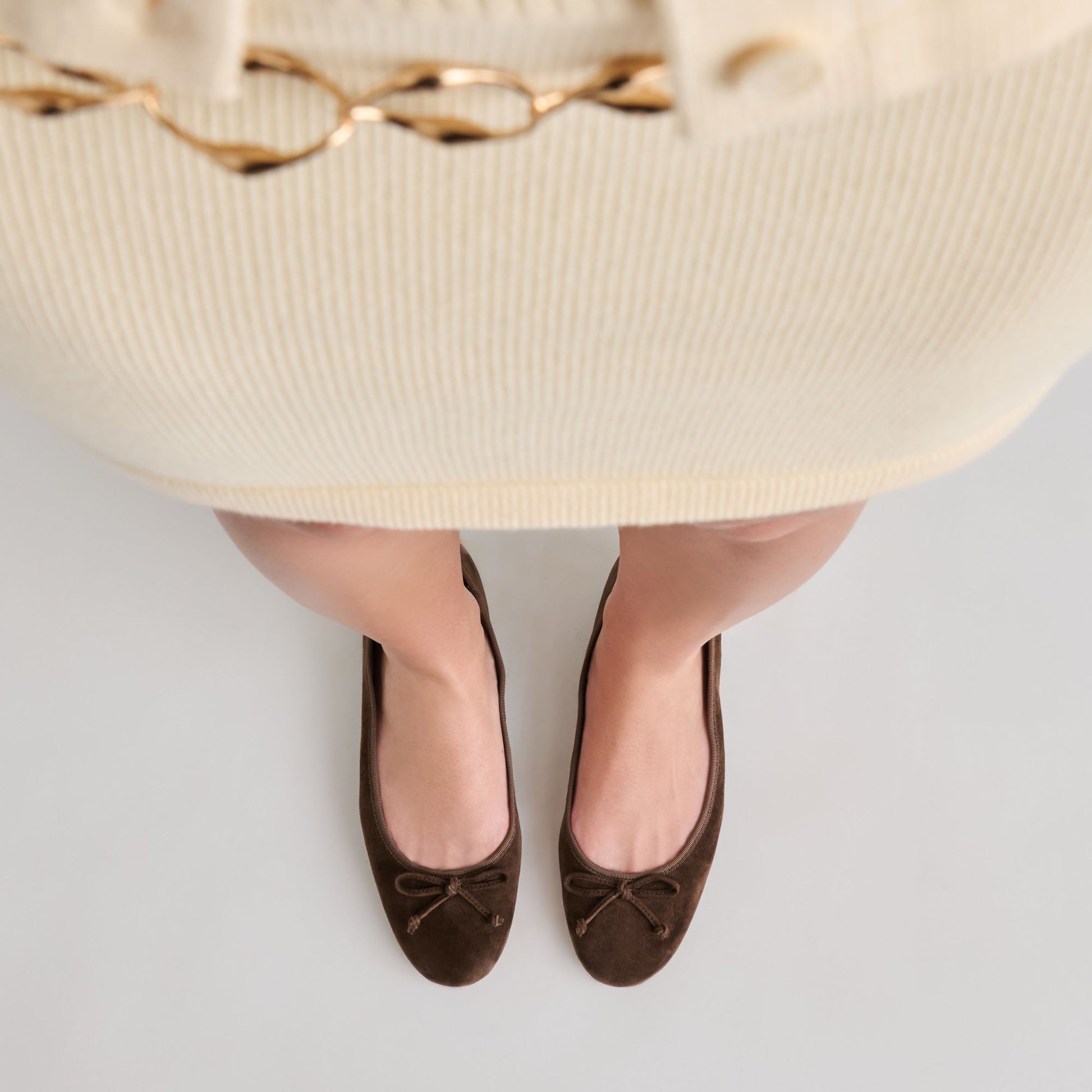 Ritla Dk Brown Suede Ballet Flats Dolce Vita For sale