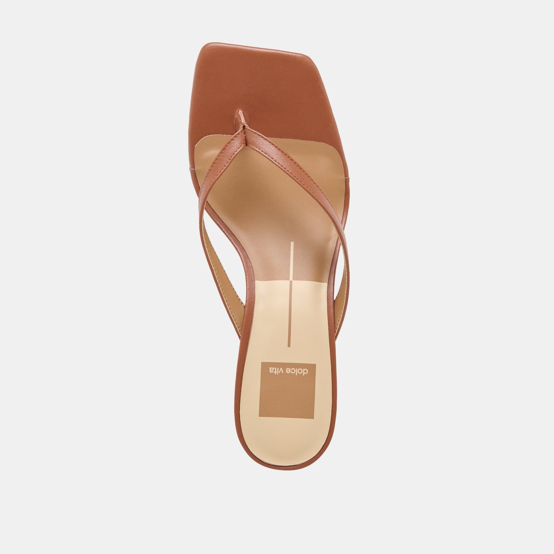 Ramia Cognac Leather Heels Dolce Vita New
