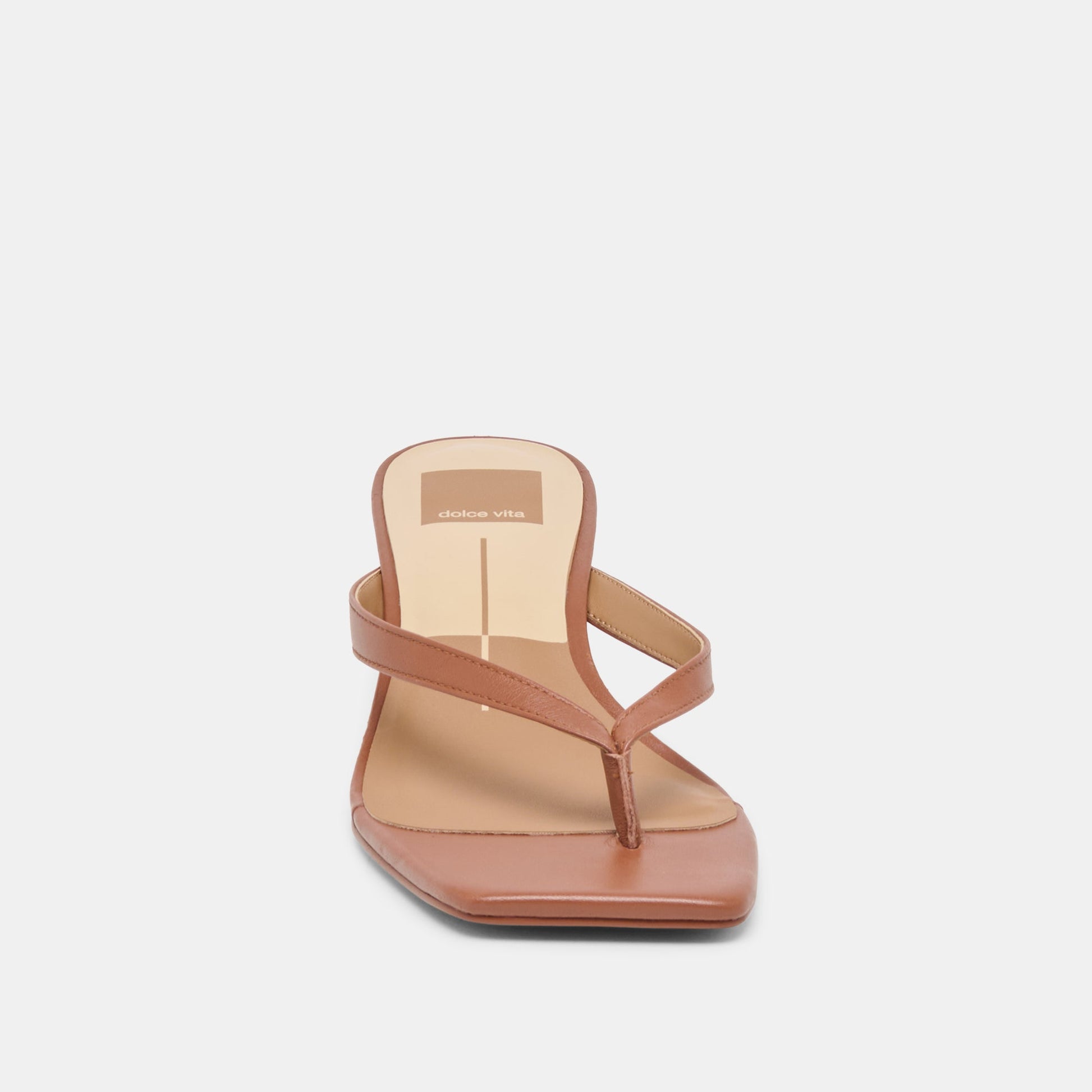 Ramia Cognac Leather Heels Dolce Vita New