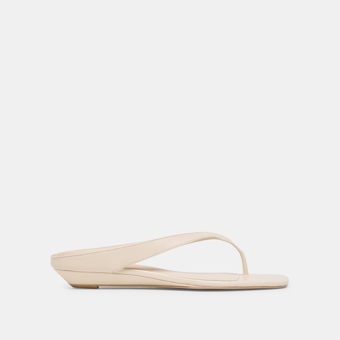 GIZEL Bone Leather Thong Square-Toe Sandals Dolce Vita Discount