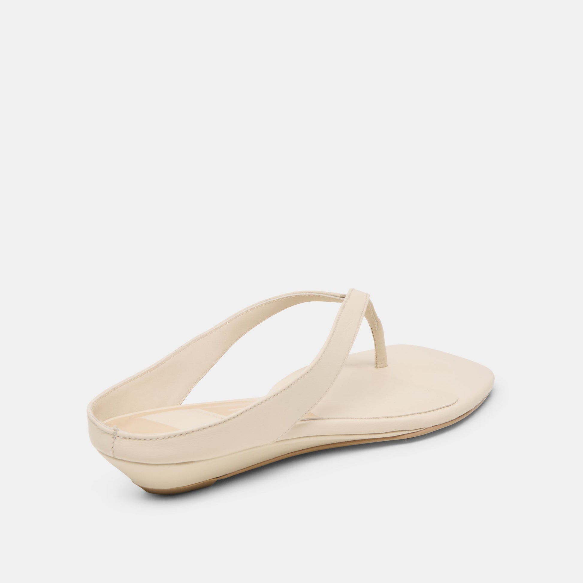 GIZEL Bone Leather Thong Square-Toe Sandals Dolce Vita Discount