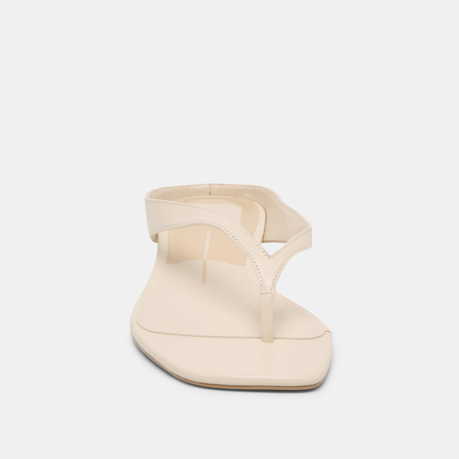GIZEL Bone Leather Thong Square-Toe Sandals Dolce Vita Discount