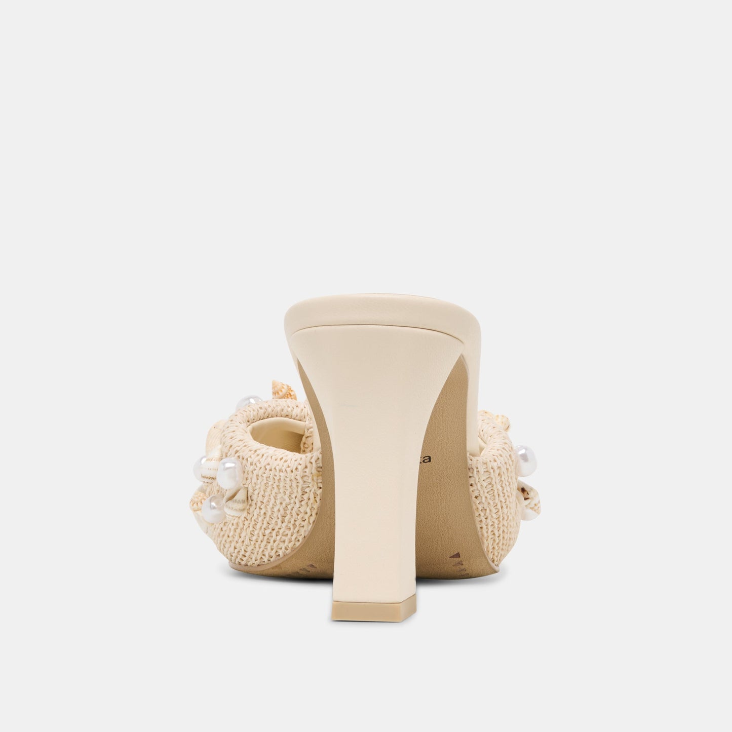 Tylah Oatmeal Beaded Raffia Heels Dolce Vita Outlet