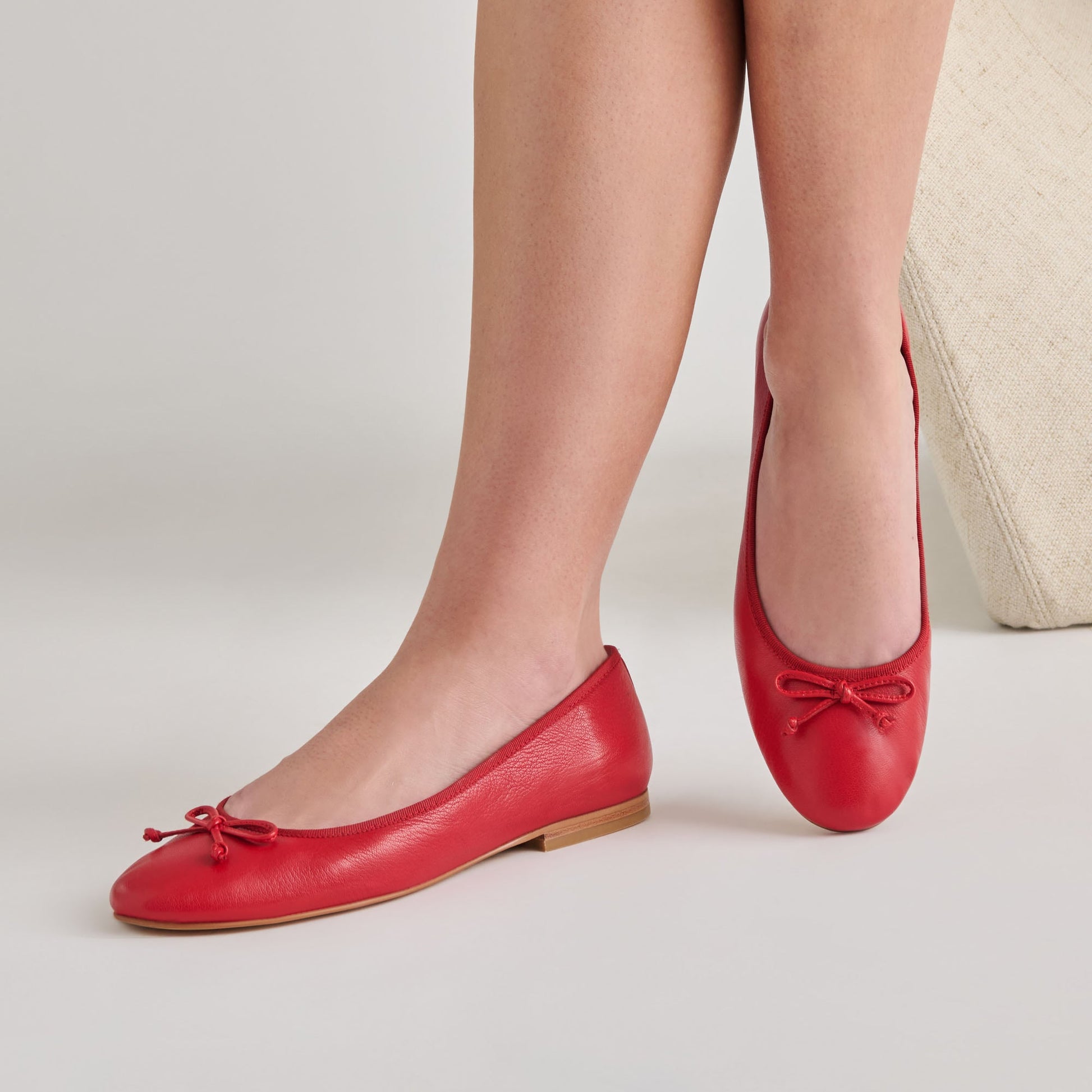 Ritla Cherry Leather Ballet Flats Dolce Vita Discount