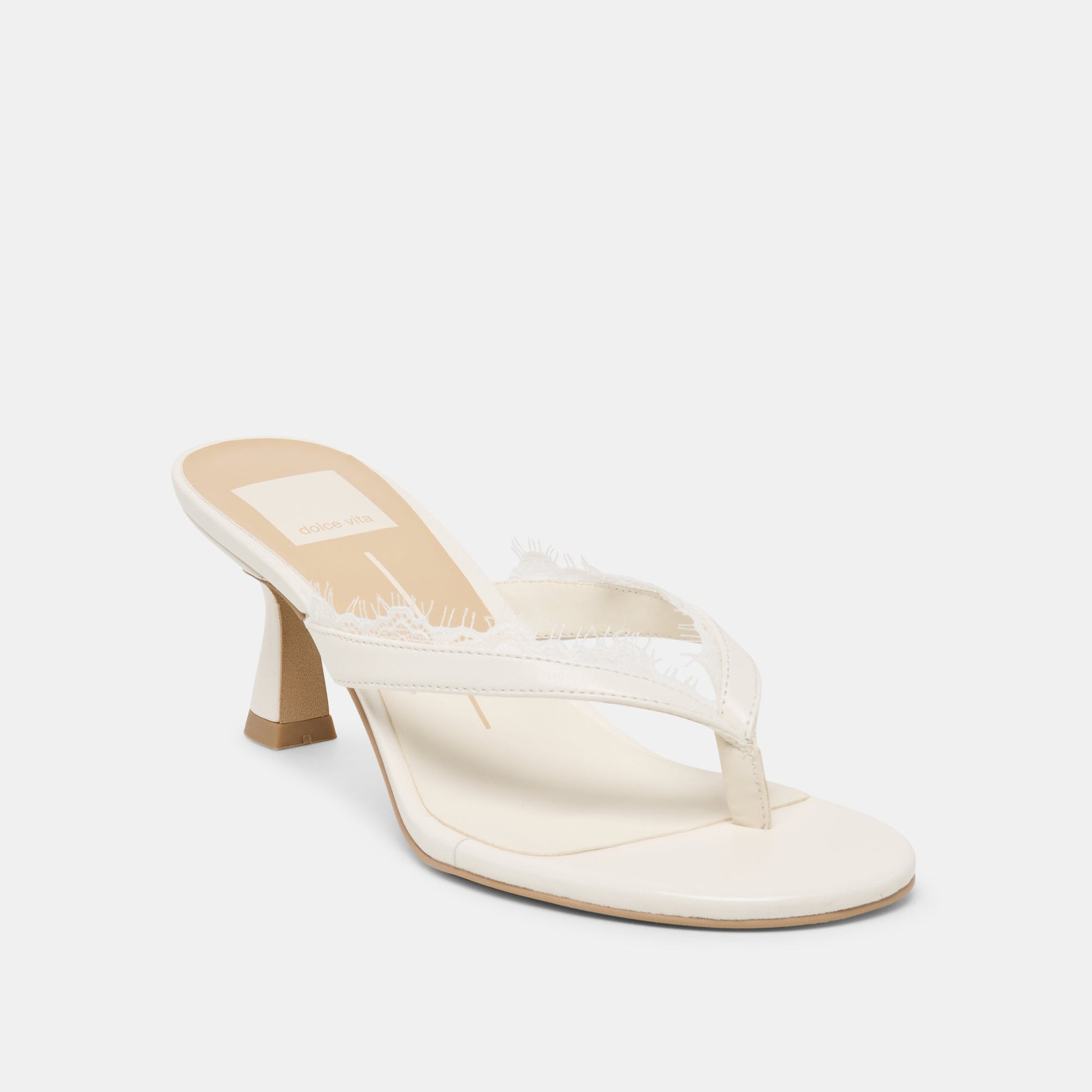 Daksie Lace True White Leather Heels Dolce Vita Sale