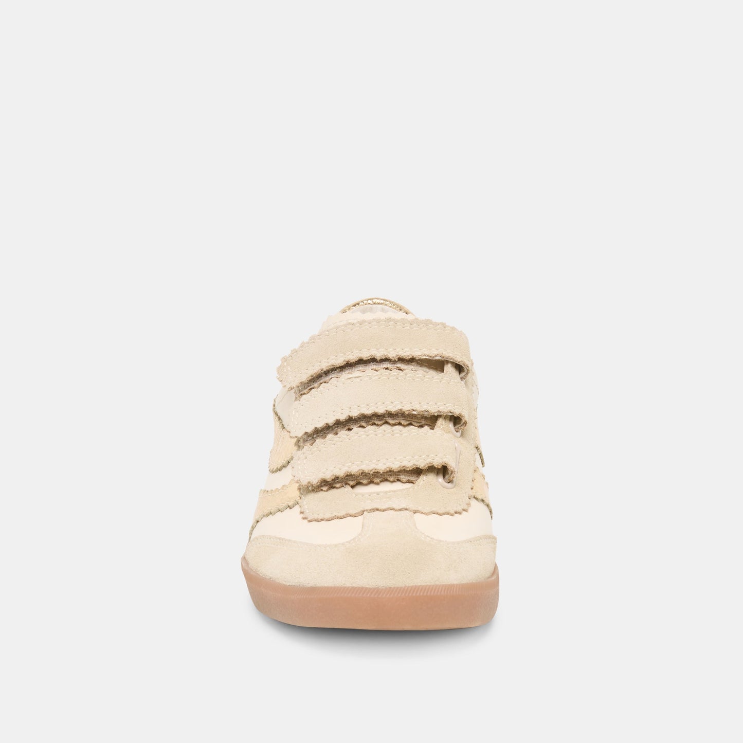 Merit Velcro White Gold Leather Sneakers Dolce Vita us