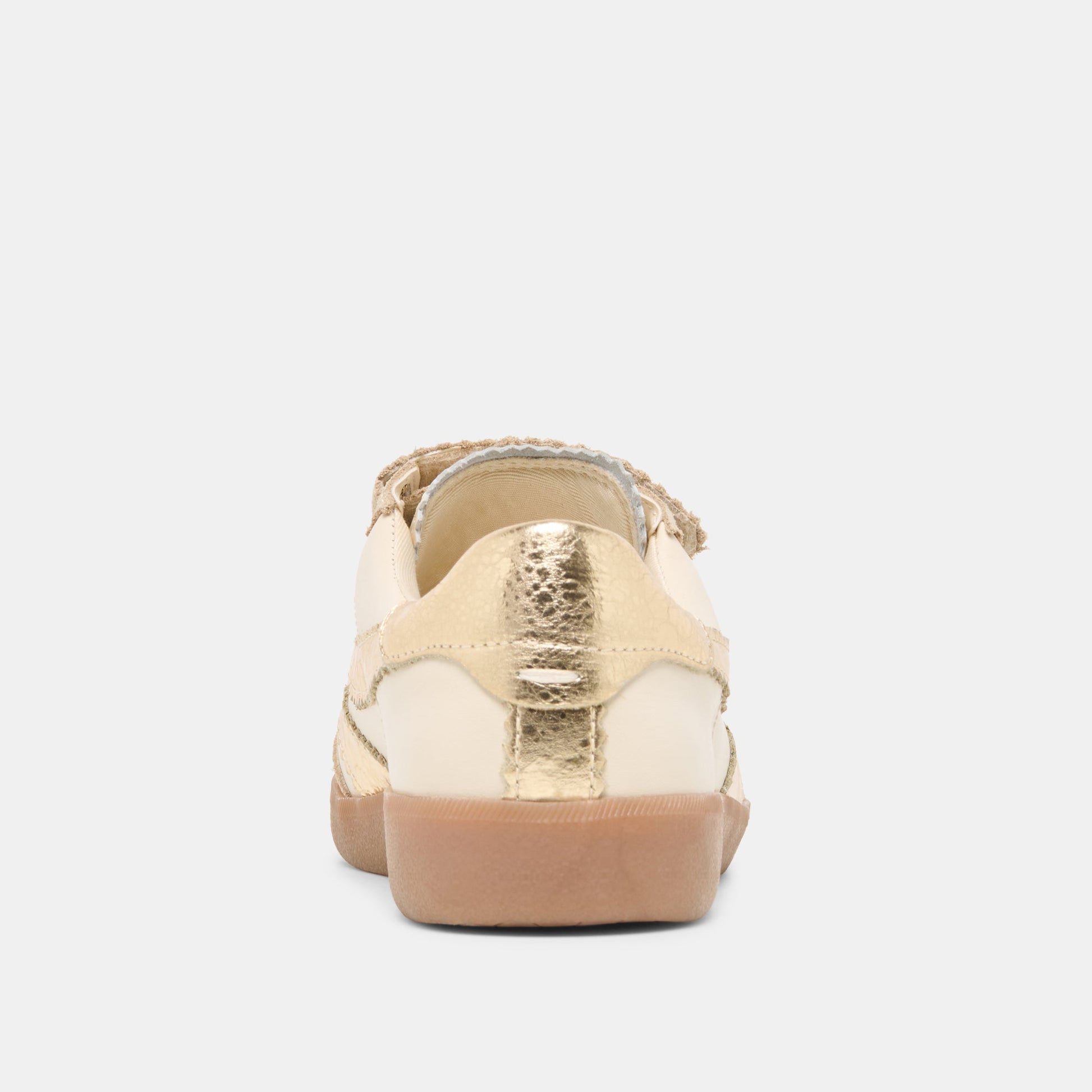 Merit Velcro White Gold Leather Sneakers Dolce Vita us