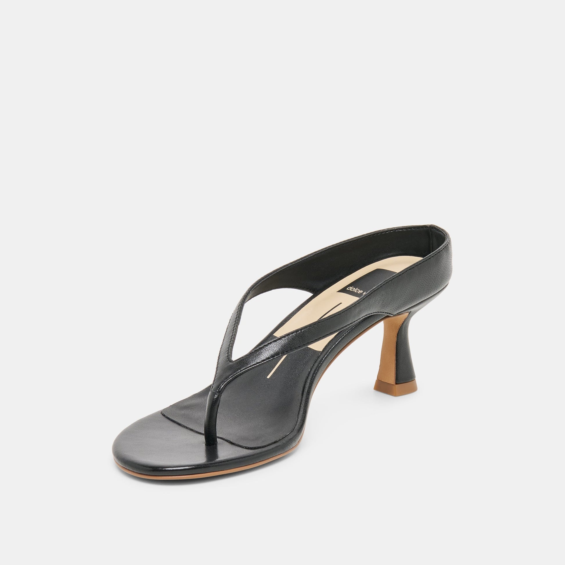 Doreen Black Leather Heels Dolce Vita On sale