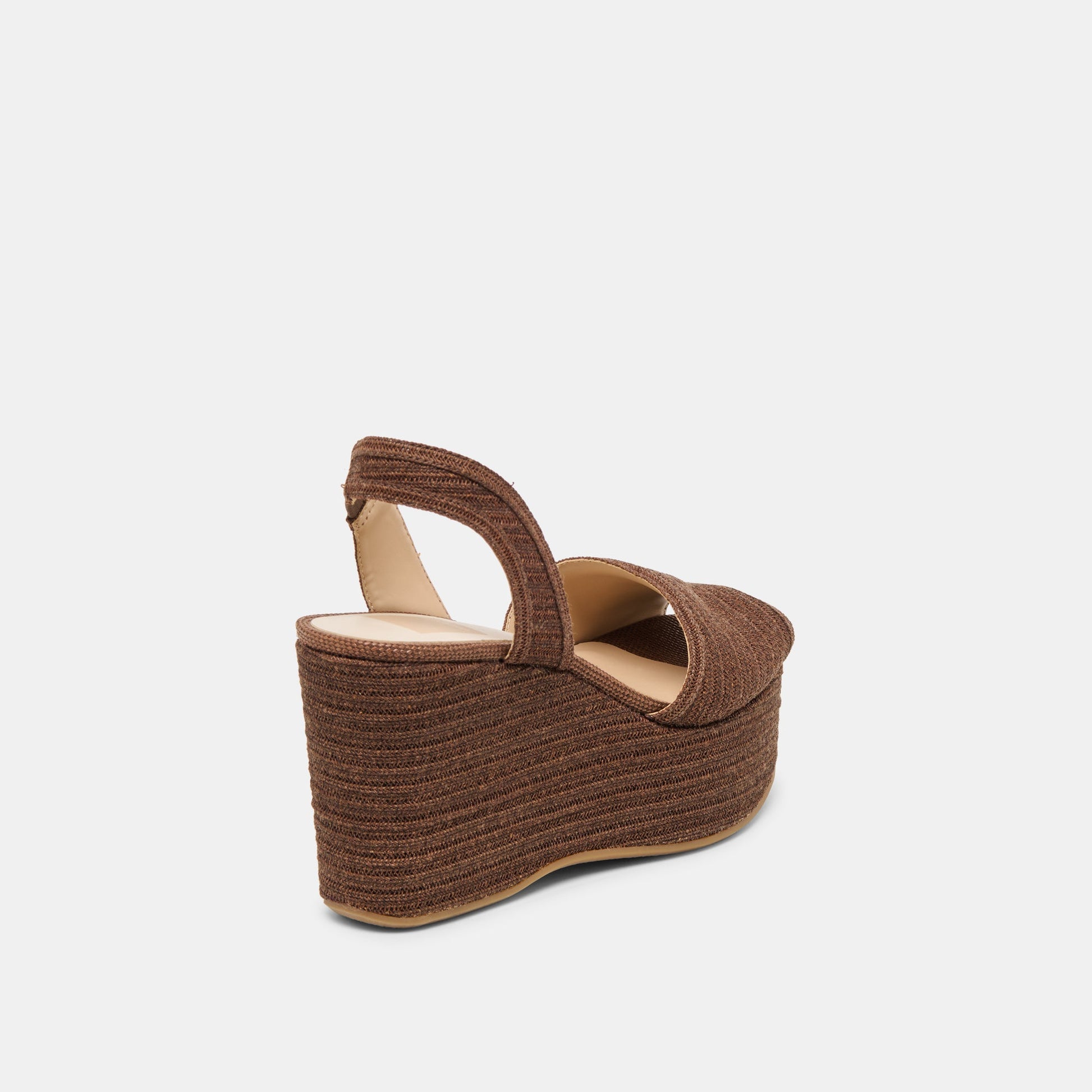 Akera Cocoa Raffia Wedges Dolce Vita Discount