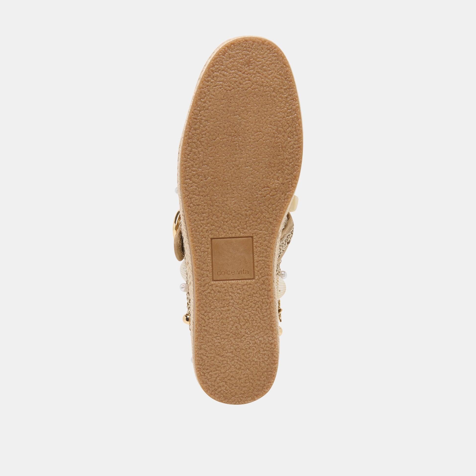Ralph Gold Beaded Raffia Ballet Flats Dolce Vita Online