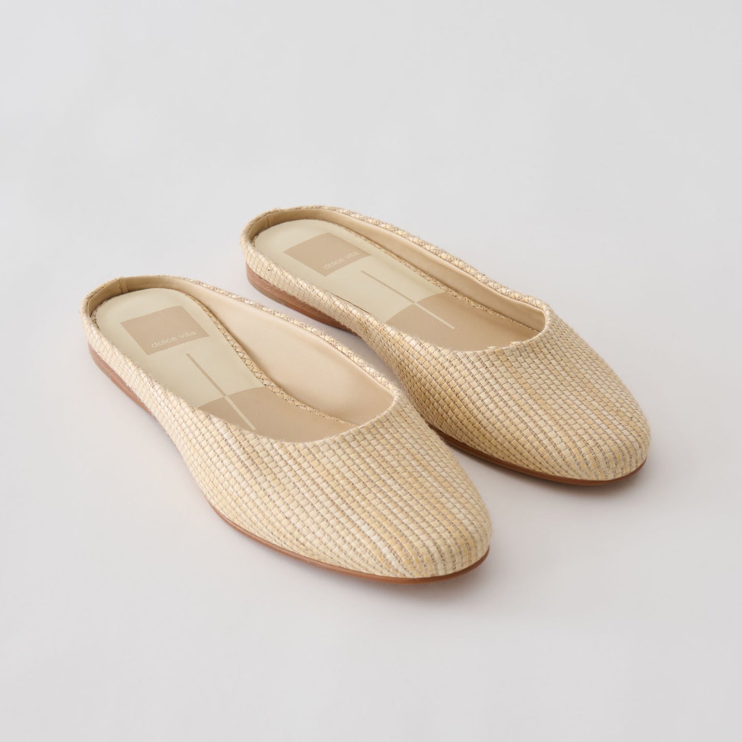 Eila Lt Natural Raffia Flats Dolce Vita us