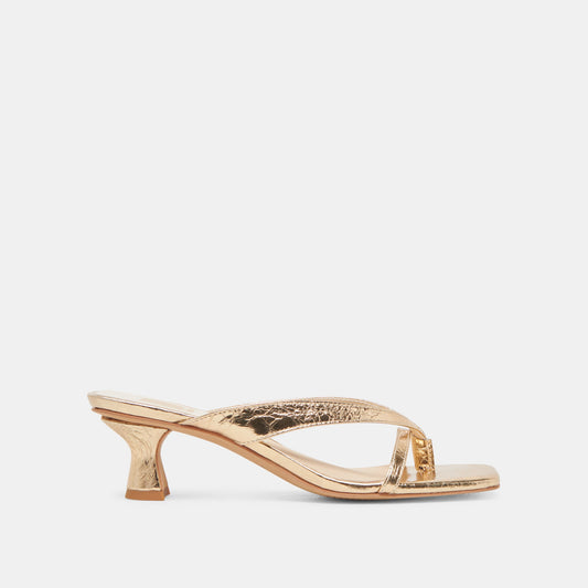BREVEL HEELS GOLD DISTRESSED LEATHER
 – Dolce Vita Dolce Vita Outlet