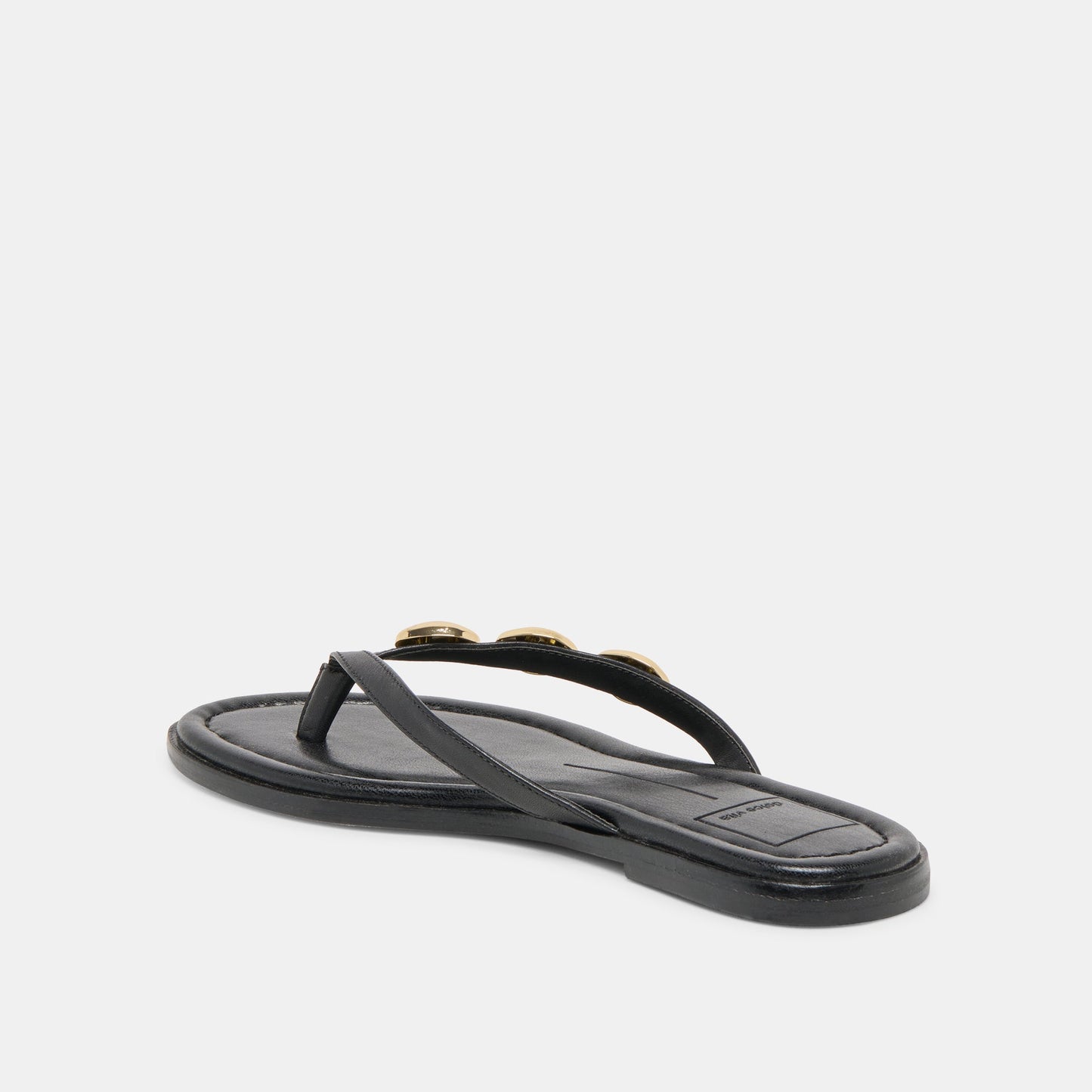 Juny Black Leather Sandals Dolce Vita For sale