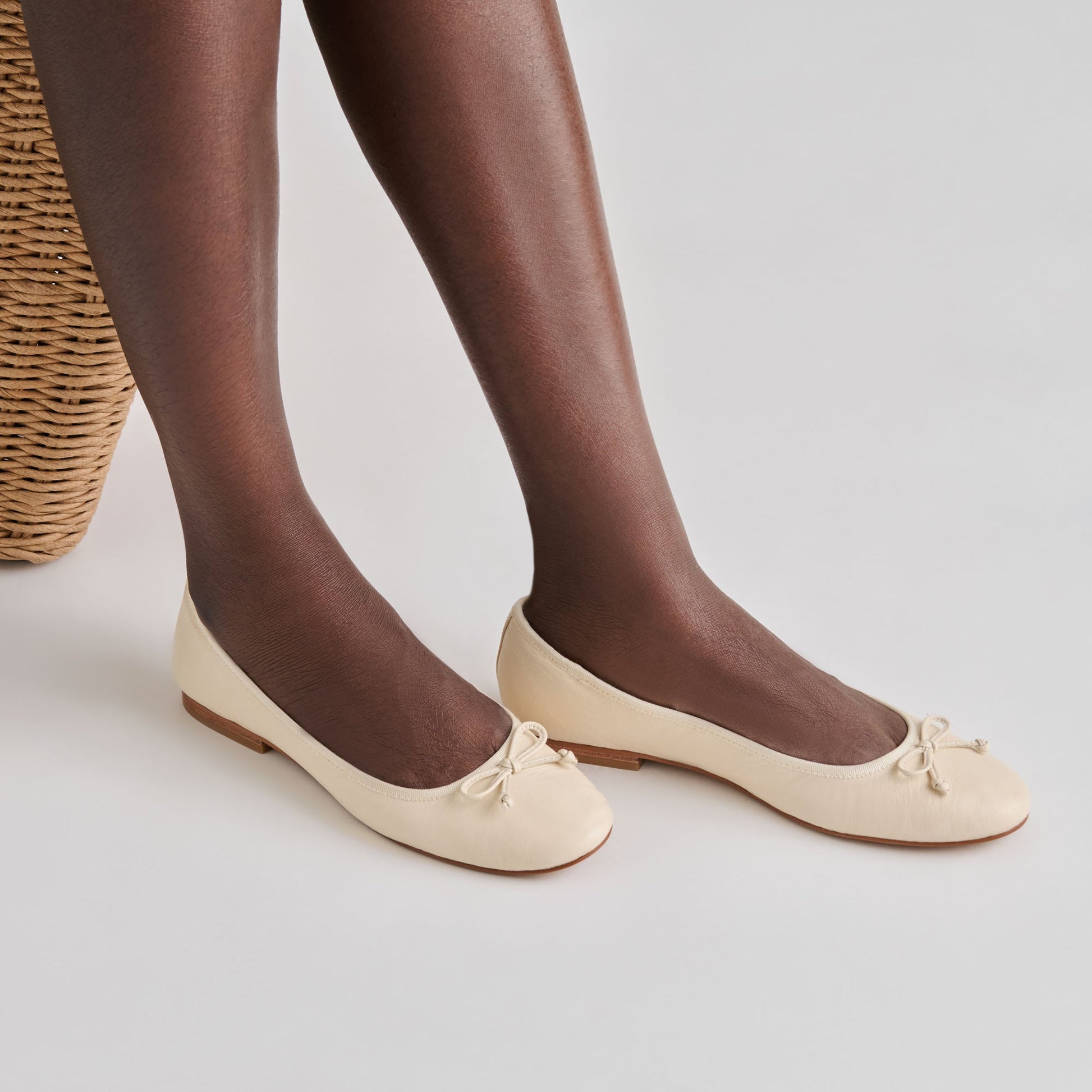 Ritla Bone Leather Ballet Flats Dolce Vita New