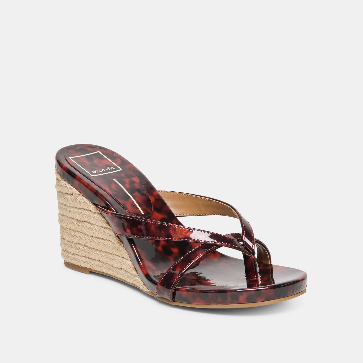 Helan Espadrille Tortoise Patent Leather Wedges Dolce Vita Online