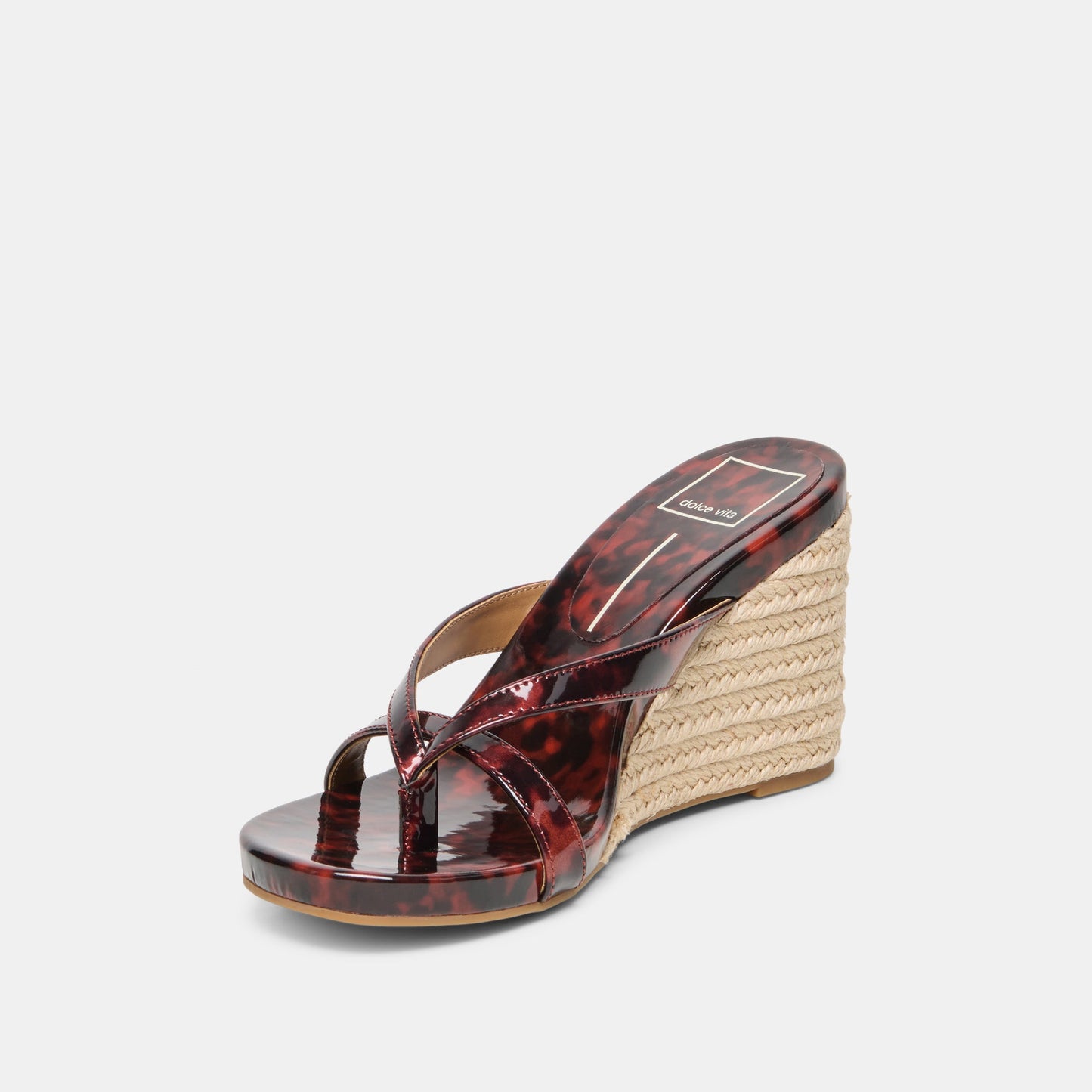 Helan Espadrille Tortoise Patent Leather Wedges Dolce Vita Online
