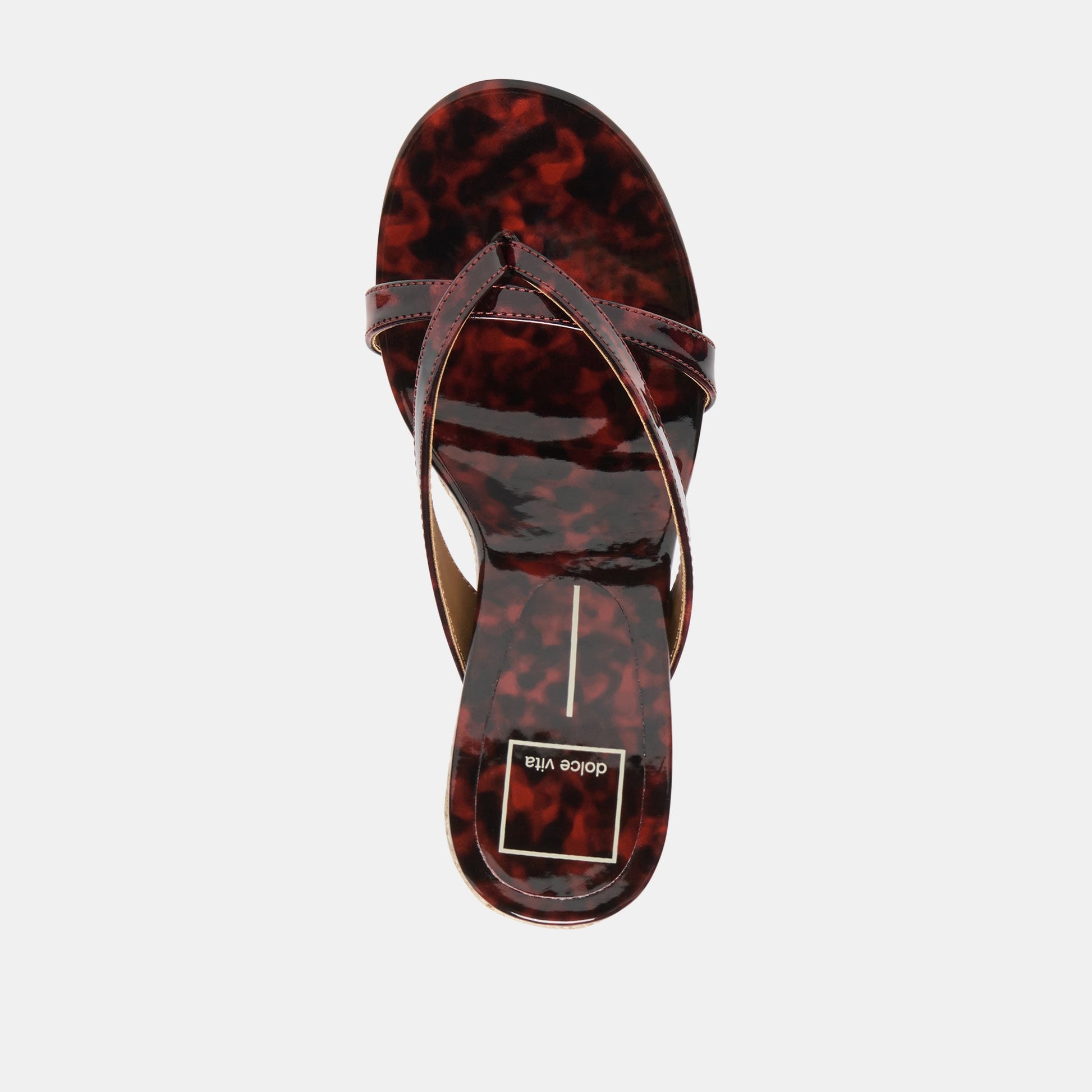 Helan Espadrille Tortoise Patent Leather Wedges Dolce Vita Online
