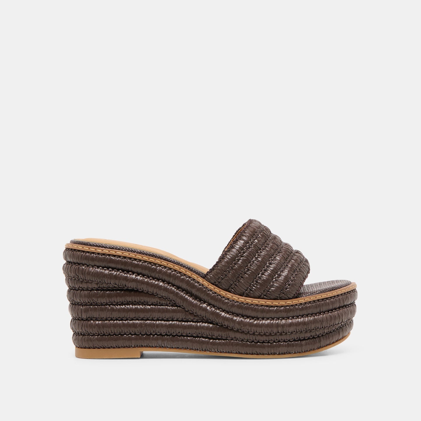Throne Chocolate Raffia Wedges Dolce Vita Outlet