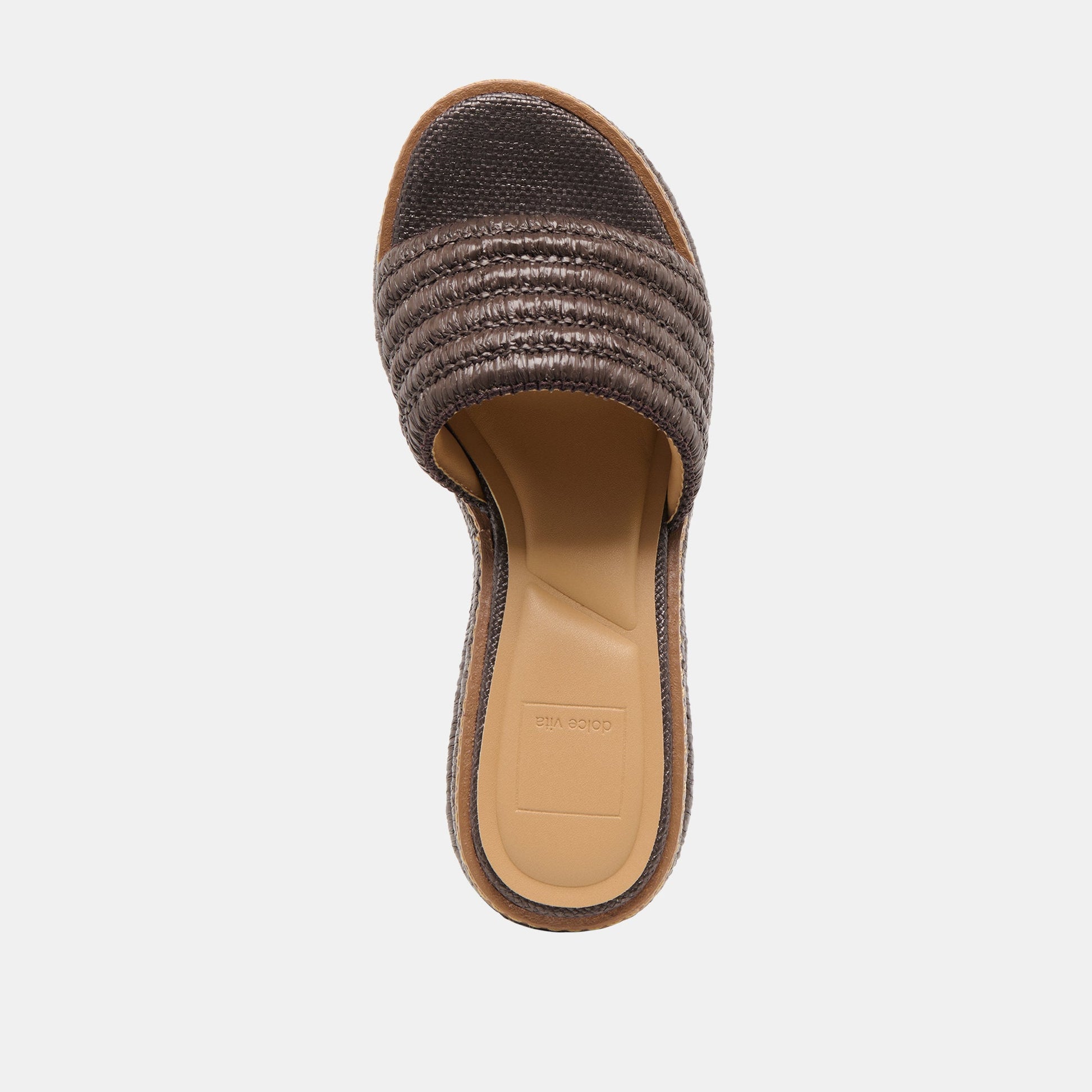 Throne Chocolate Raffia Wedges Dolce Vita Outlet