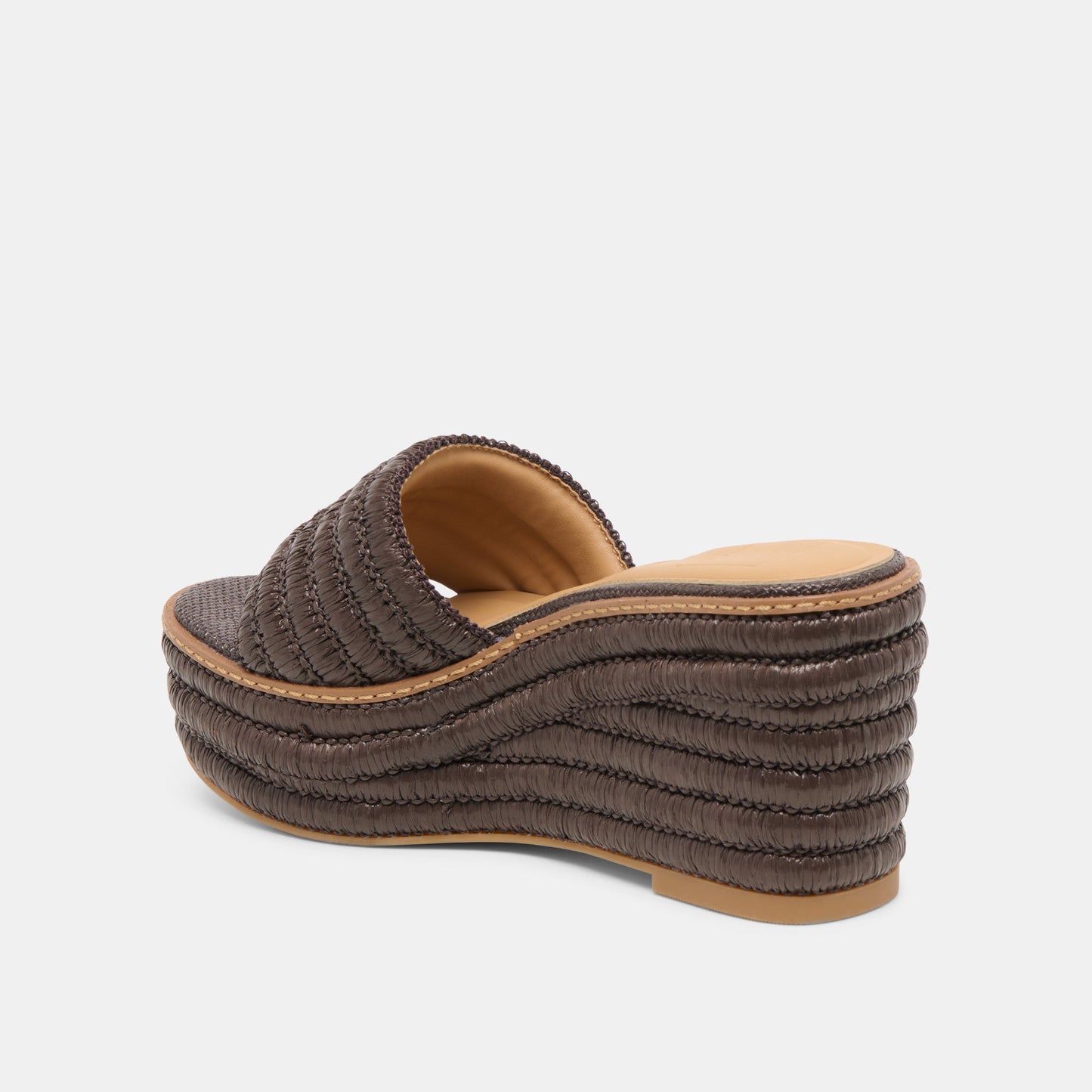 Throne Chocolate Raffia Wedges Dolce Vita Outlet