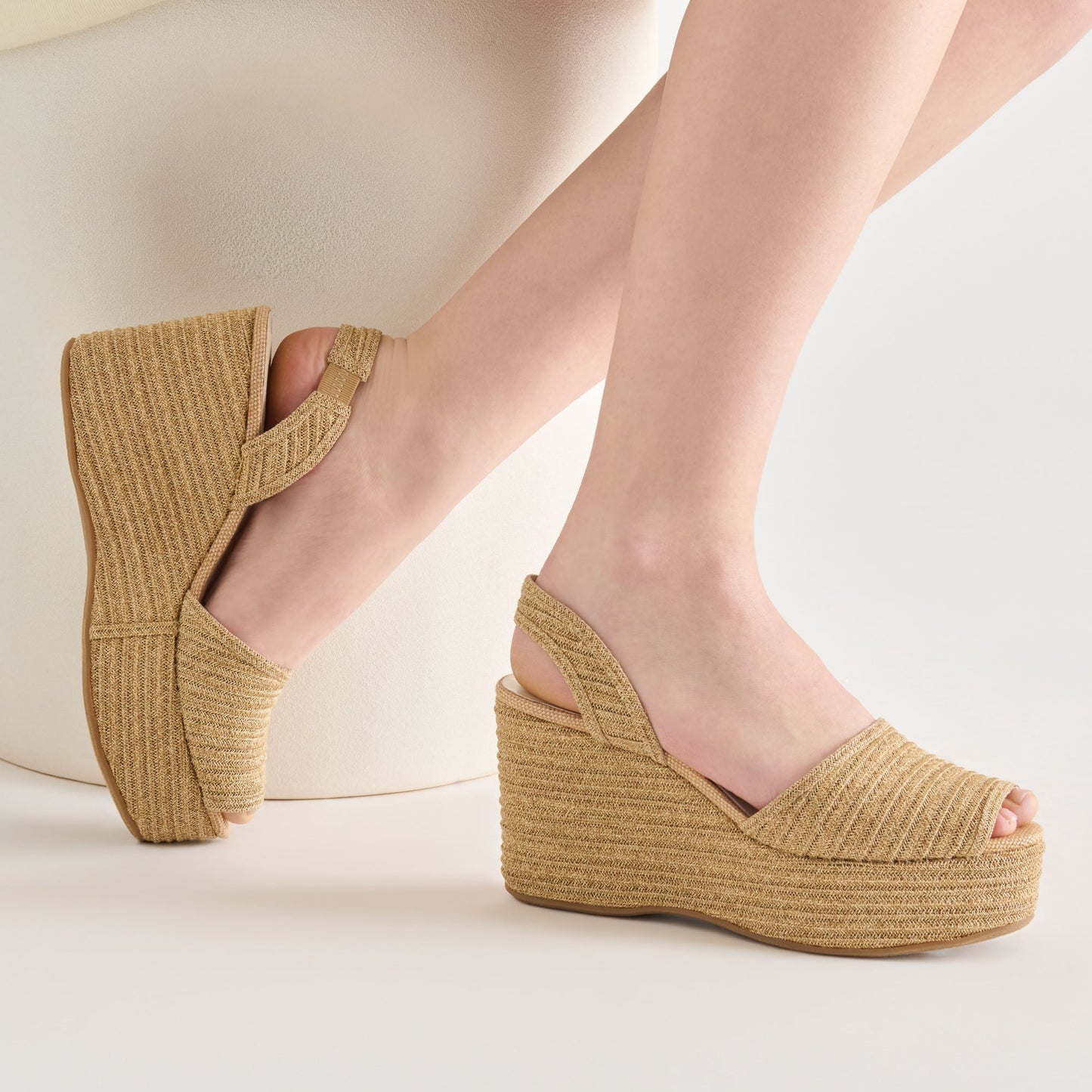 Akera Natural Raffia Wedges Dolce Vita Online