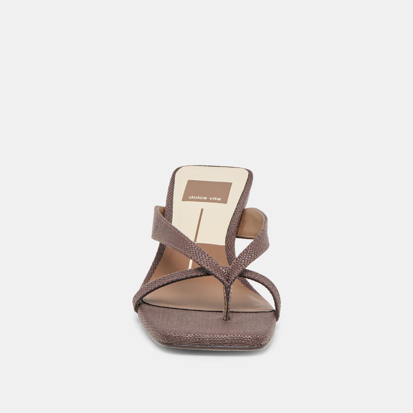 Brevel Chocolate Raffia Heels Dolce Vita Sale