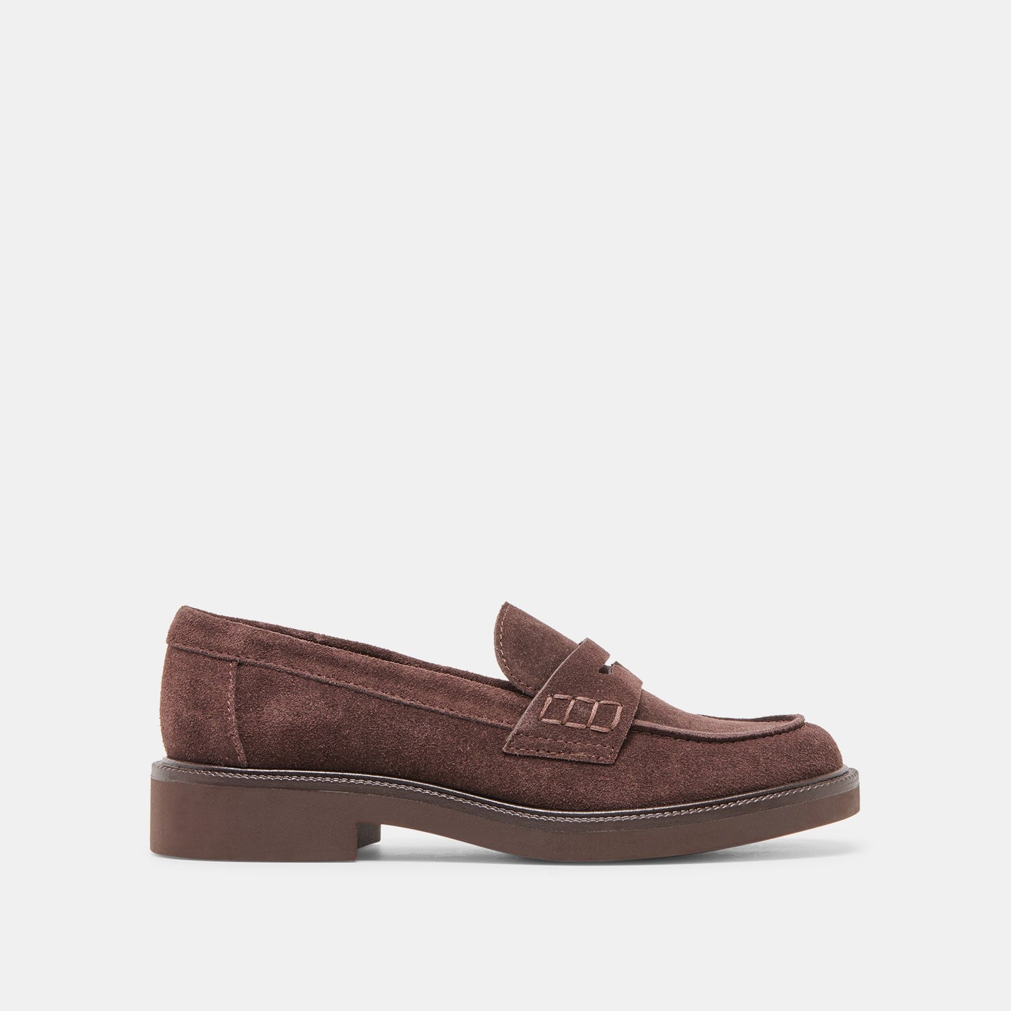 Tiggy Mahogany Suede Loafers Dolce Vita For sale