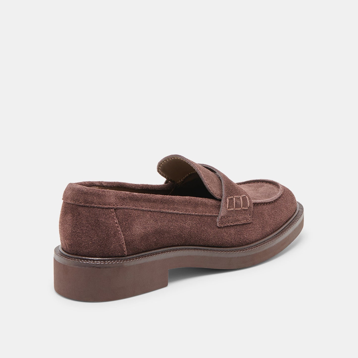 Tiggy Mahogany Suede Loafers Dolce Vita For sale