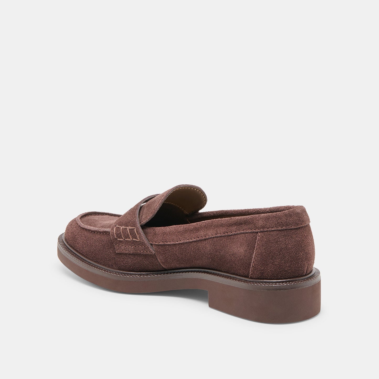 Tiggy Mahogany Suede Loafers Dolce Vita For sale