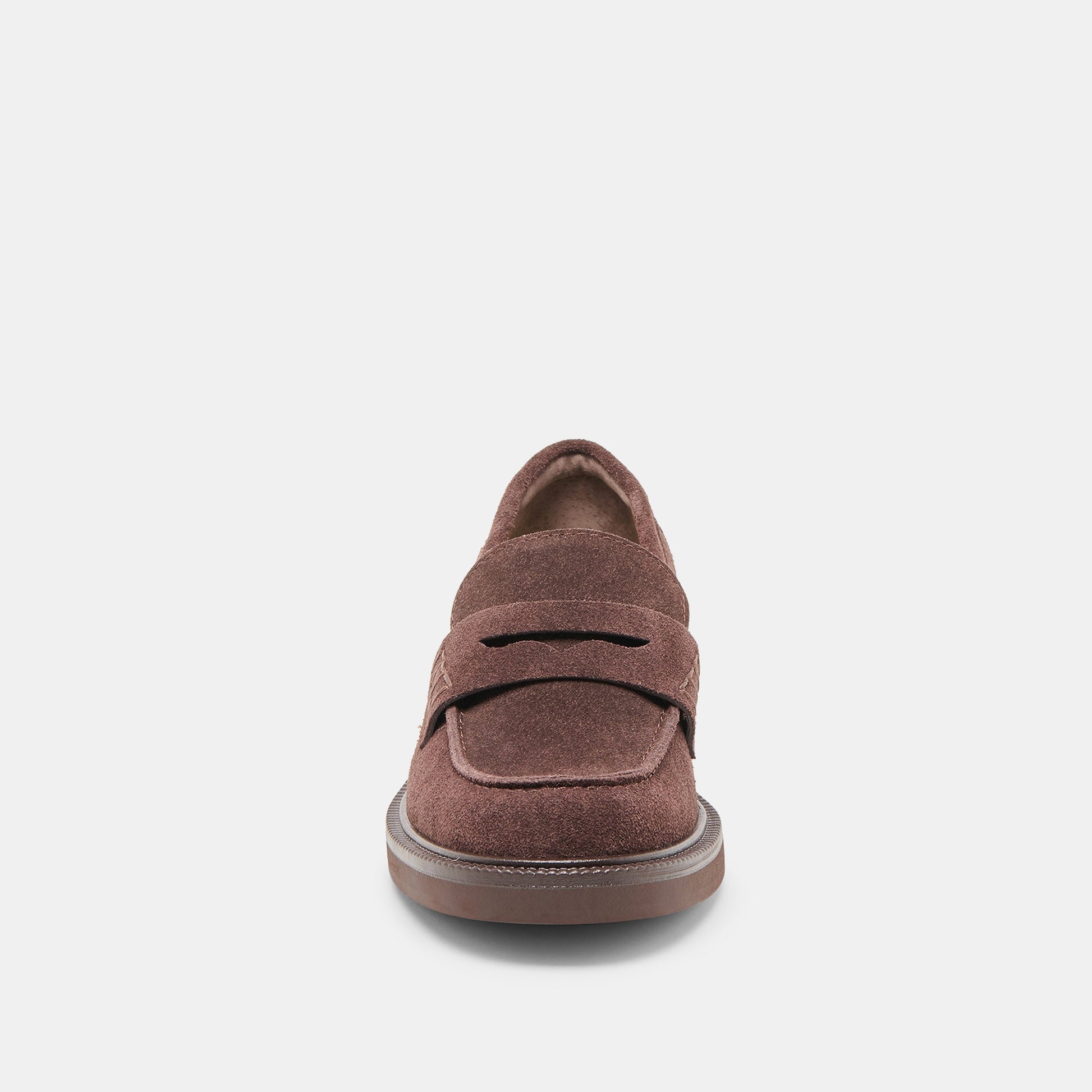 Tiggy Mahogany Suede Loafers Dolce Vita For sale