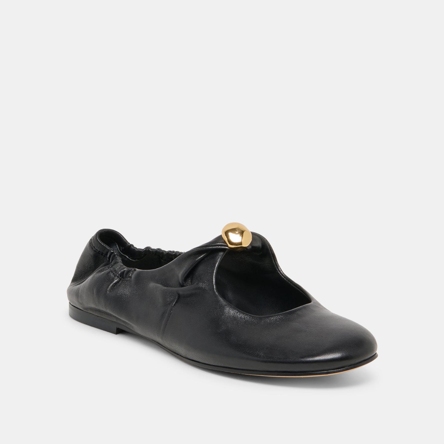Cornel Black Leather Flats Dolce Vita Outlet