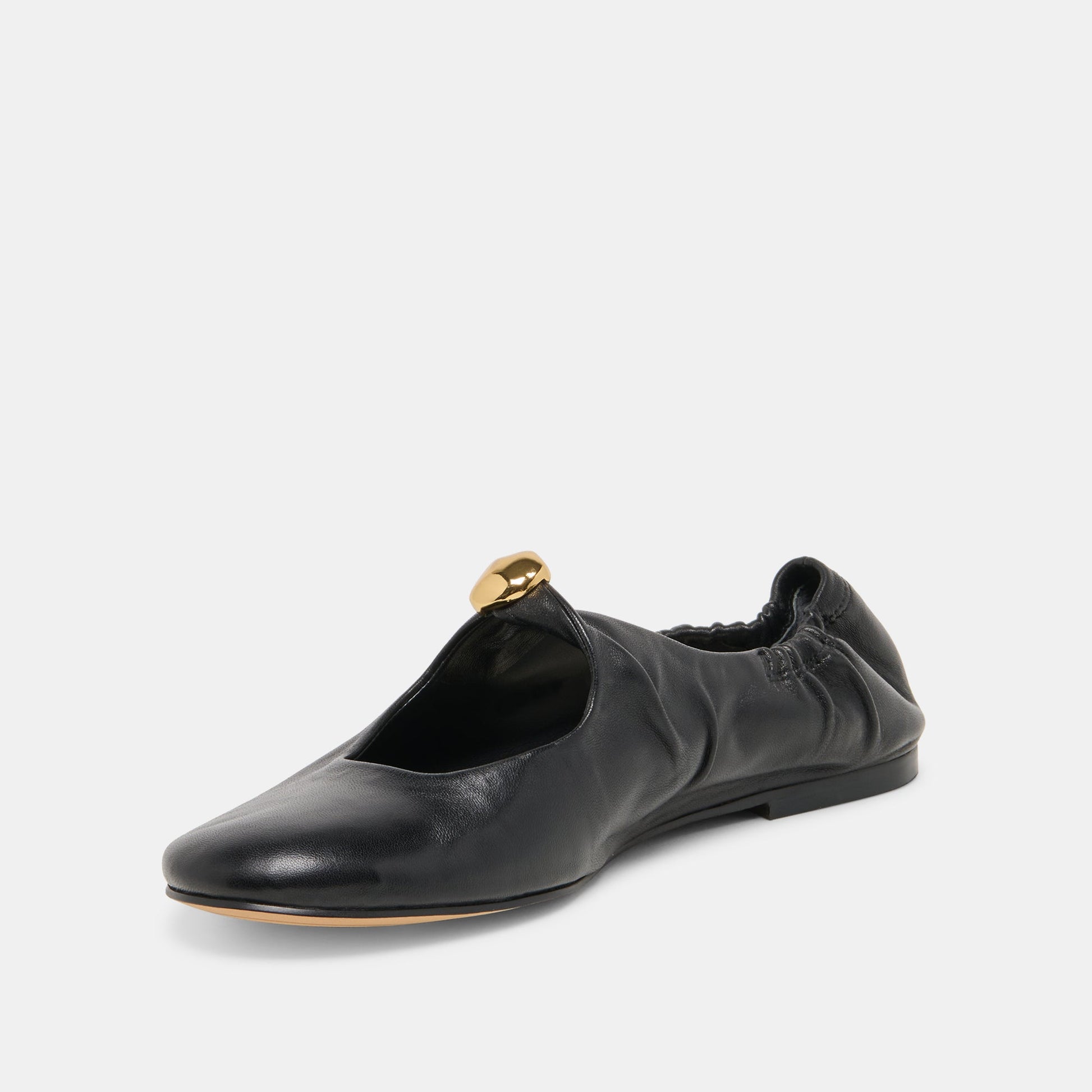 Cornel Black Leather Flats Dolce Vita Outlet