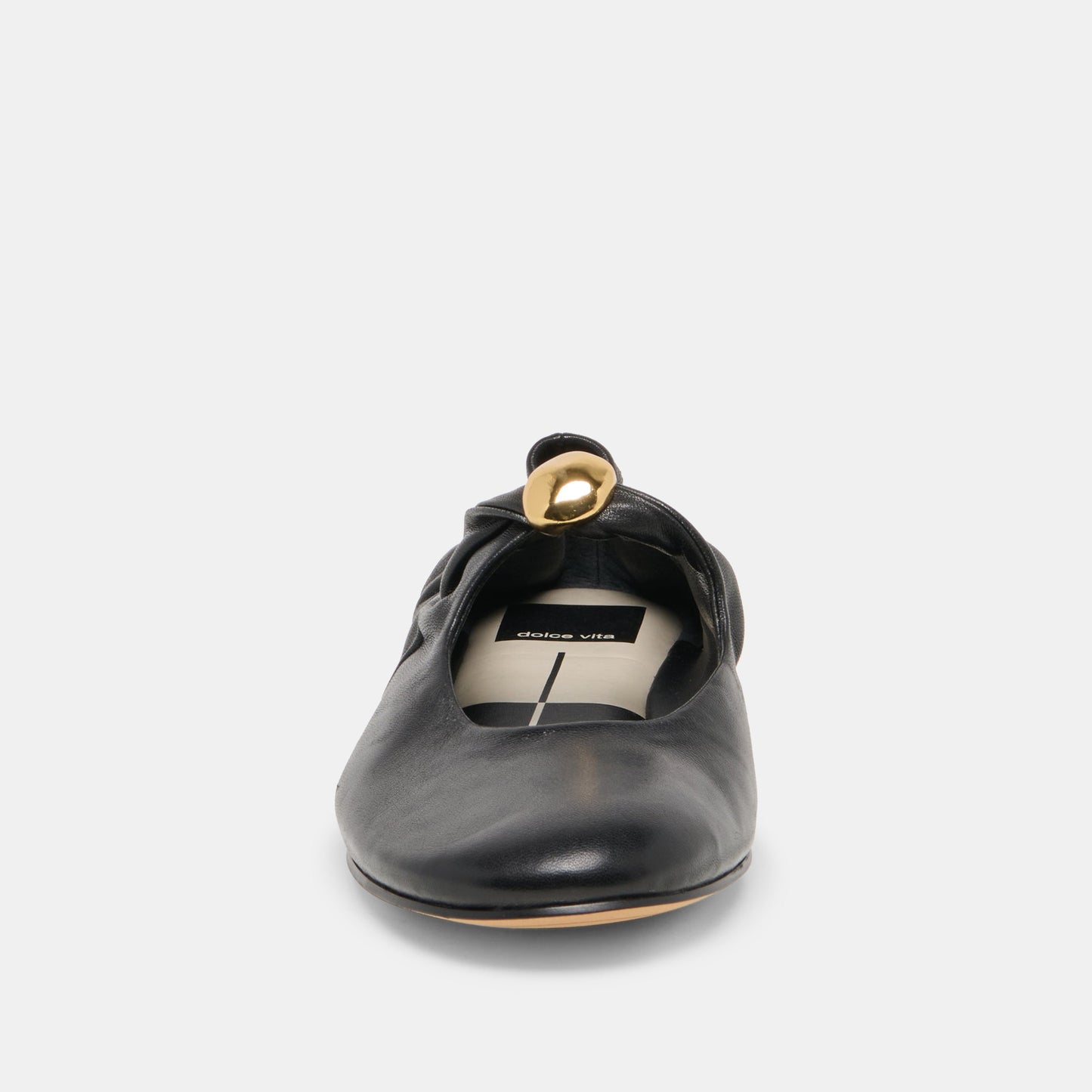 Cornel Black Leather Flats Dolce Vita Outlet