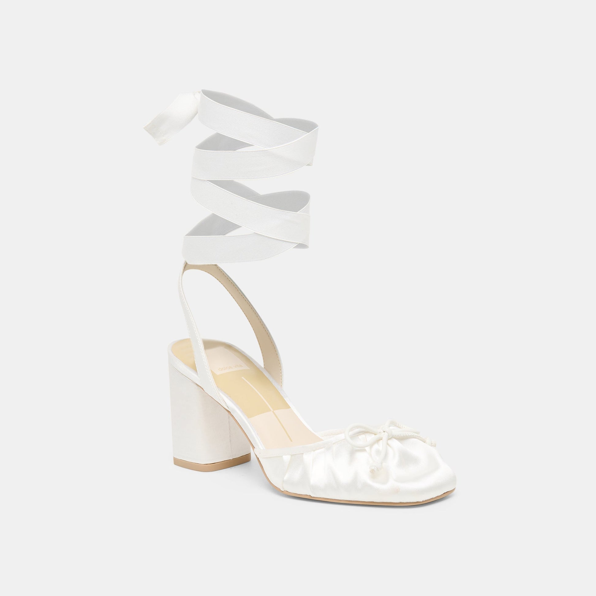 Tisha True White Satin Heels Dolce Vita For sale