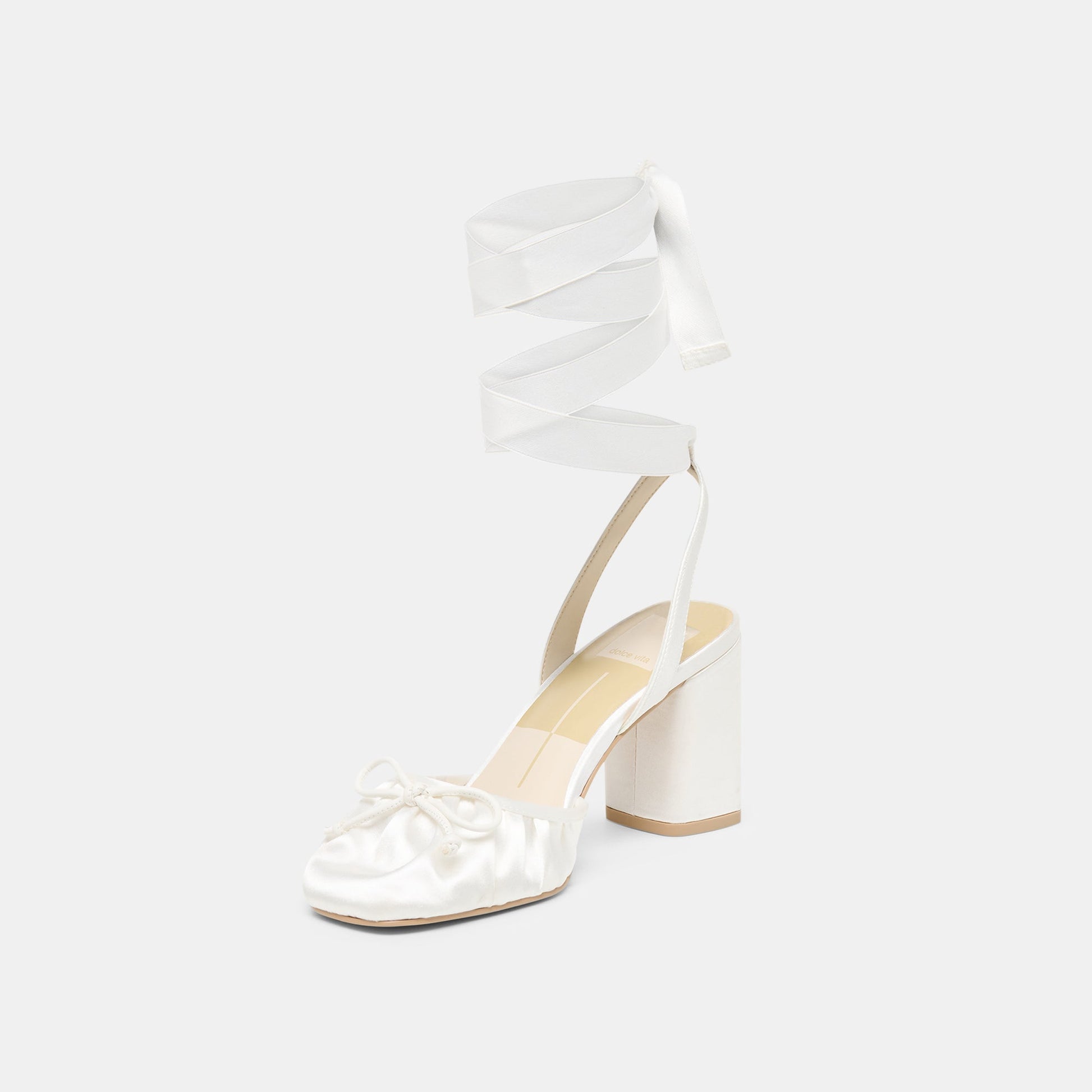Tisha True White Satin Heels Dolce Vita For sale